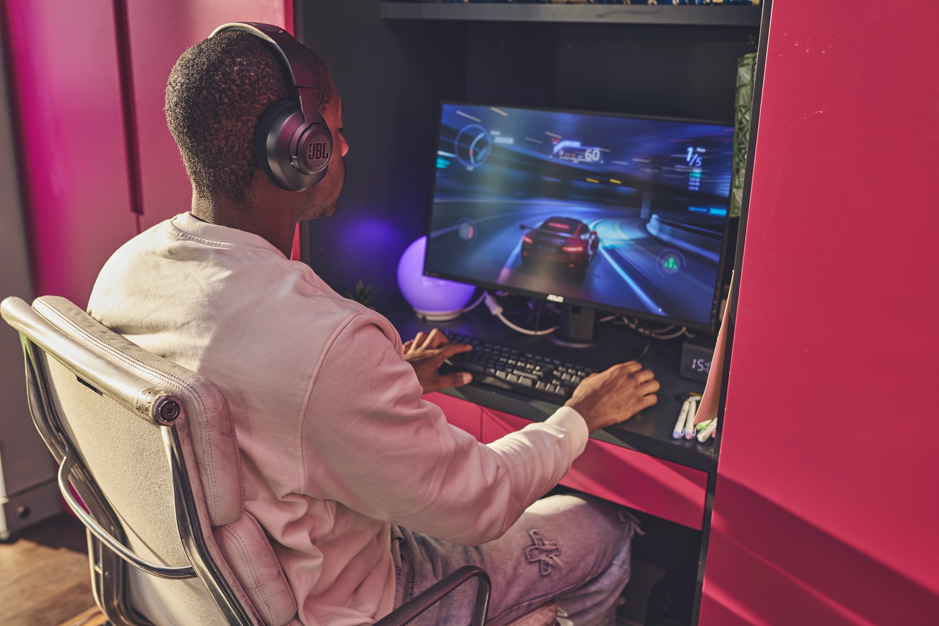 JBL Casque de jeu »Quantum 100M2« JBL QuantumSOUND Signatur, abnehmbares Mikrofon mit Stummschaltung