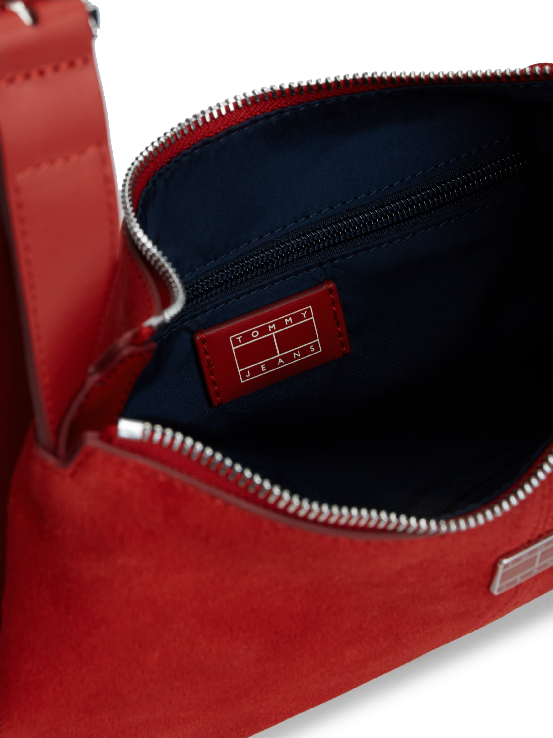 Tommy Jeans Sac à bandoulière »TJW SLOUCHY SUEDE SHOULDER BAG« sac de transport, sac bandoulière, sac à main avec couture décorative