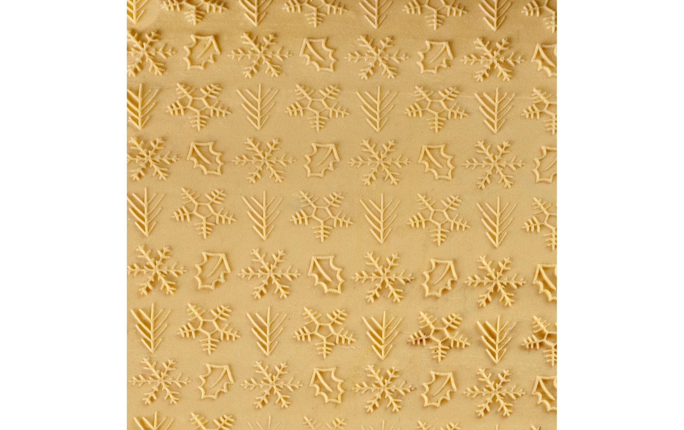 nicht definiert Teigroller »Ibili mit Schneeflocken Deko 39.5 x 5 cm«
