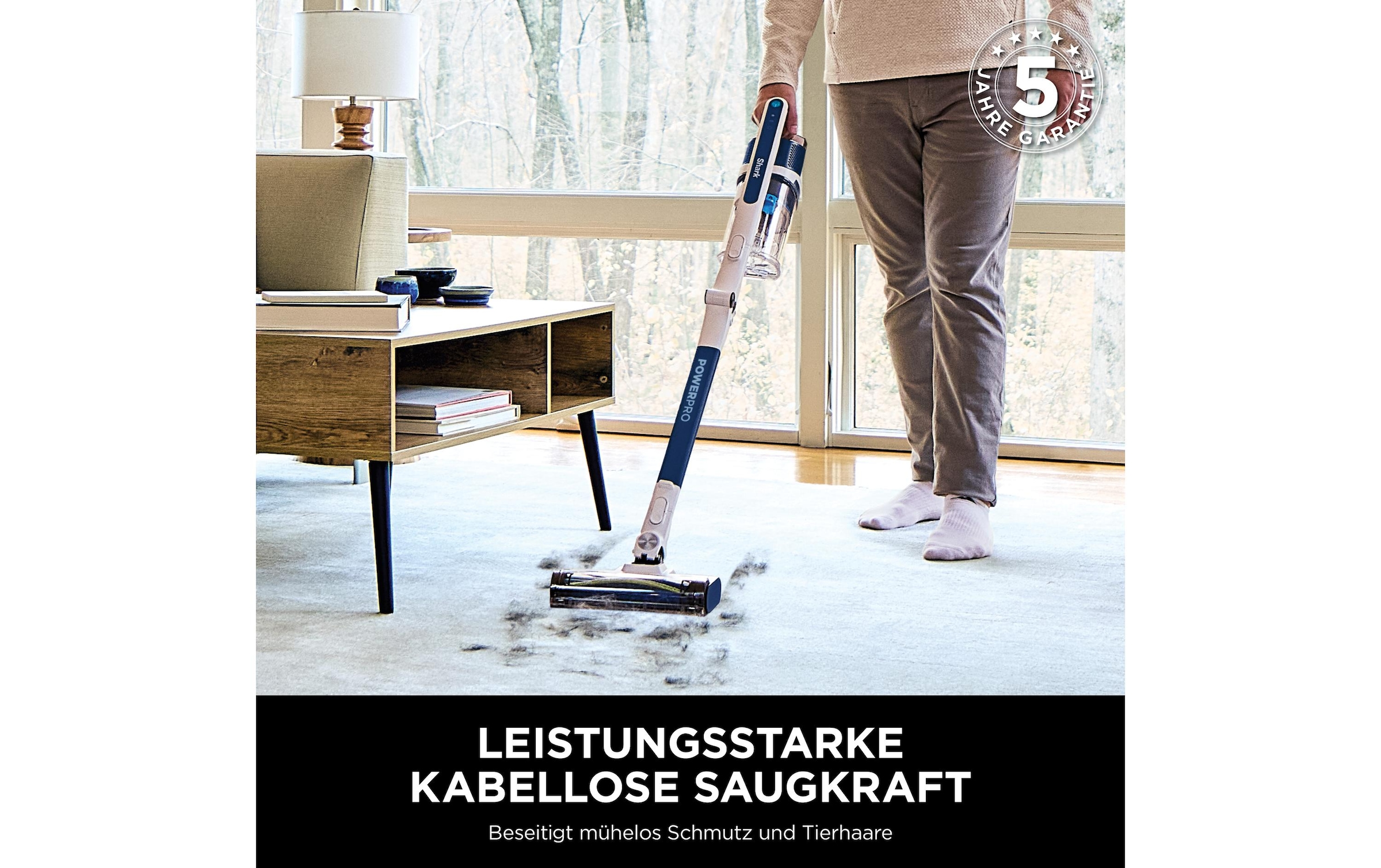 Shark Aspirateur à main et à manche sans fil »Shark PowerPro Akku-Sauger mit Anti Hair Wrap & FloorDetect IZ380EU«