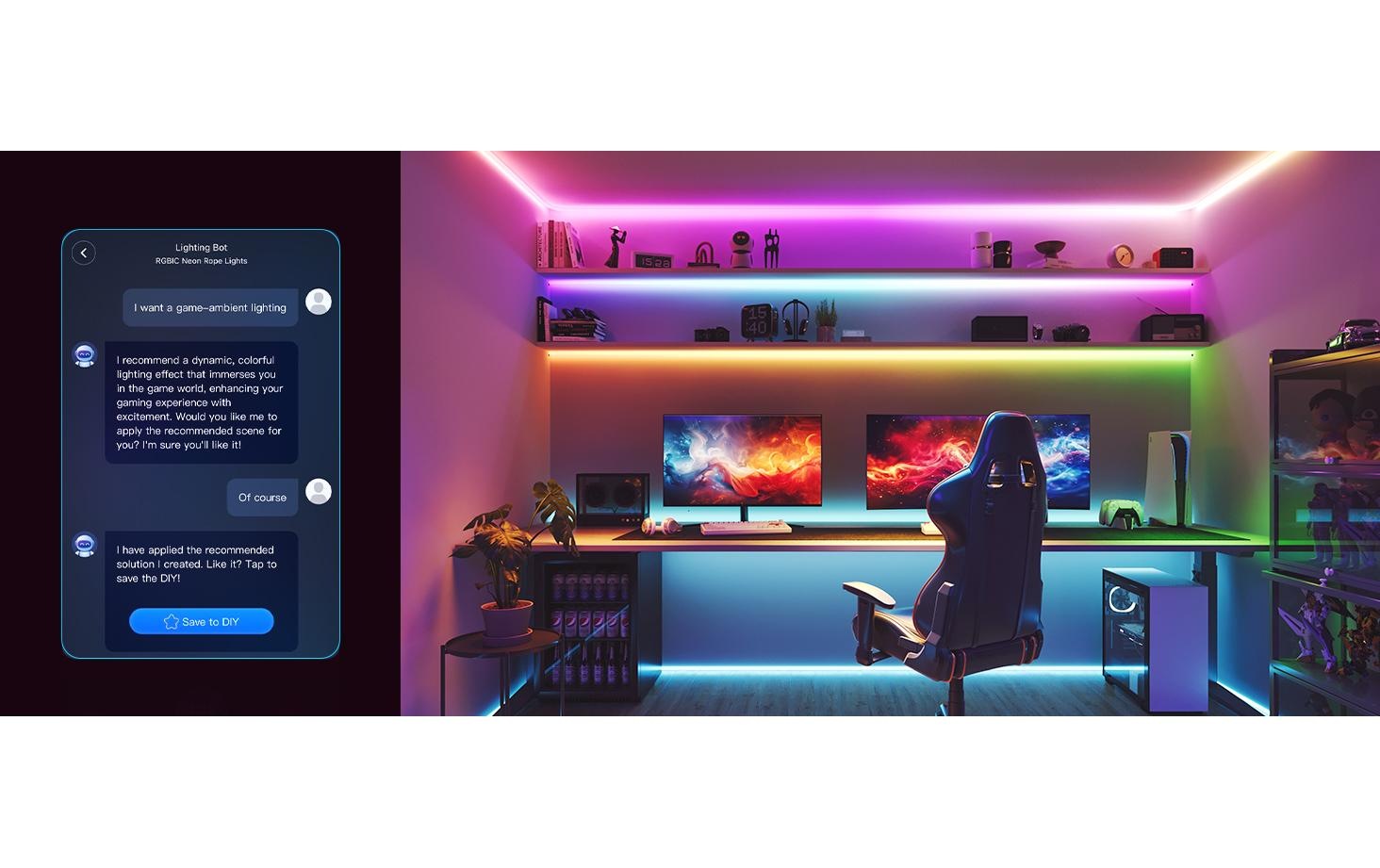 Govee LED Wandleuchte »RGBIC«
