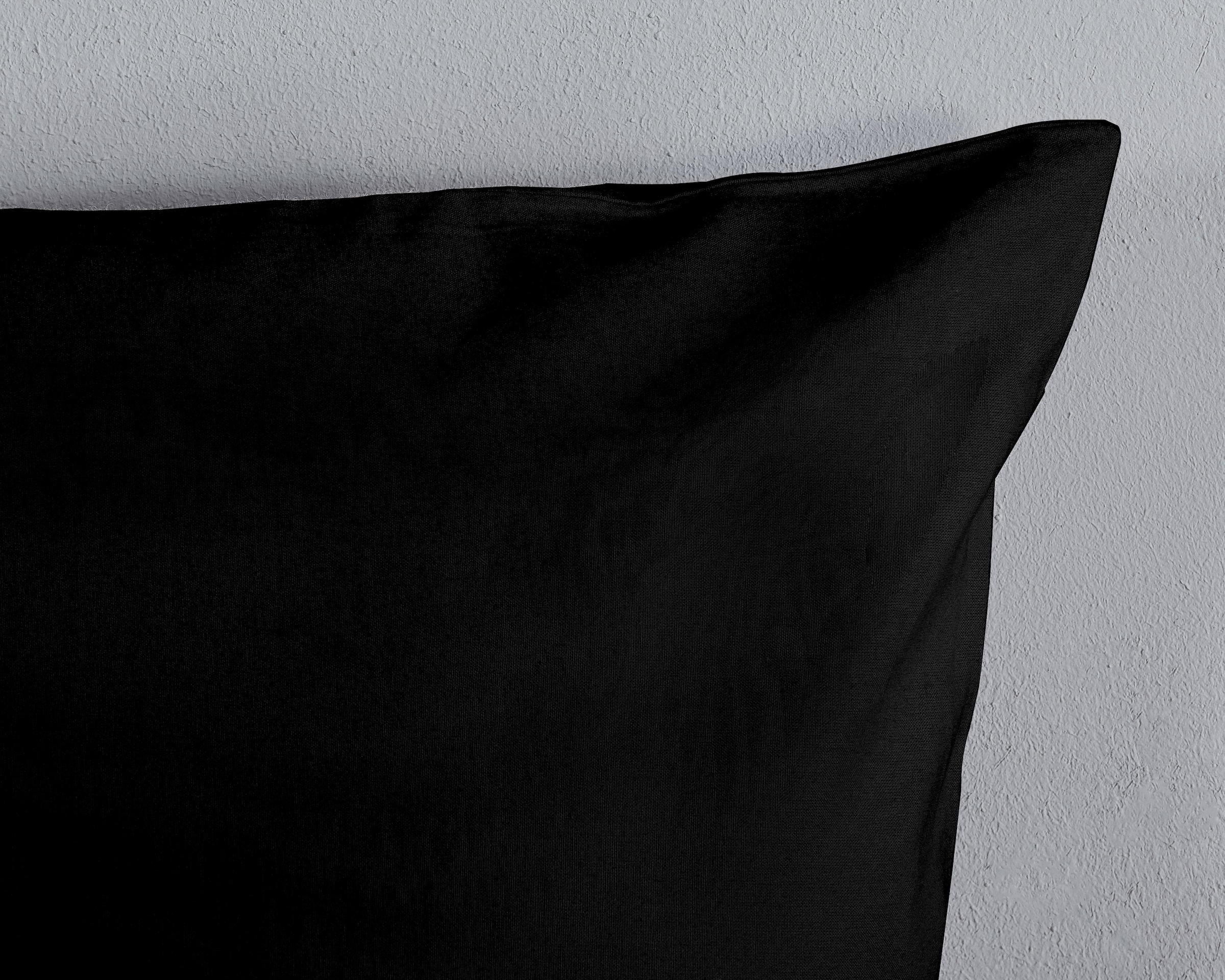 PURE luxury collection Bettwäsche »Pure uni«, Mikrofaser, Pflegeleicht, Weich, Uni, Unifarben, Reissverschluss