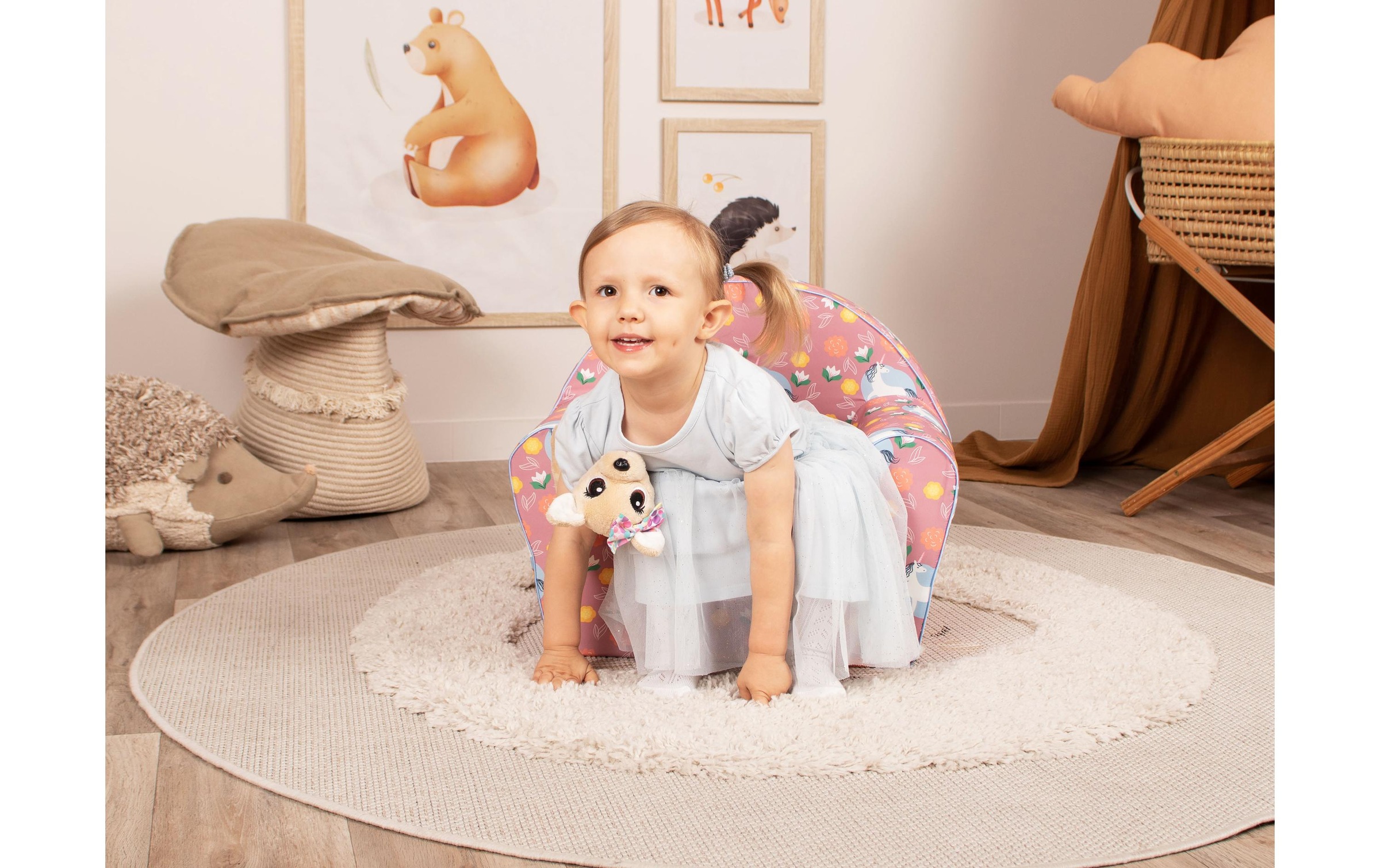 Knorrtoys® Kindersessel »Einhorn pink«