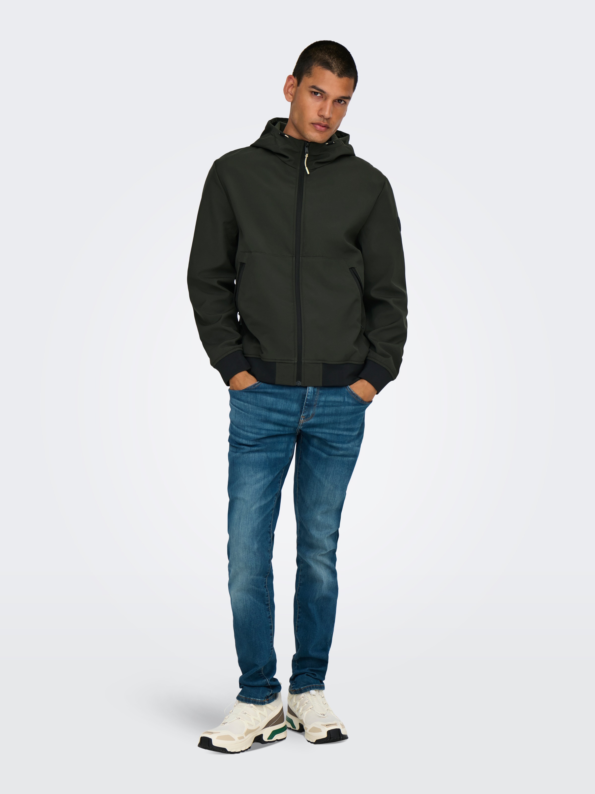 ONLY & SONS Veste softshell »ONSBOWIE SOFTSHELL BOMBER NOOS« mit Kapuze