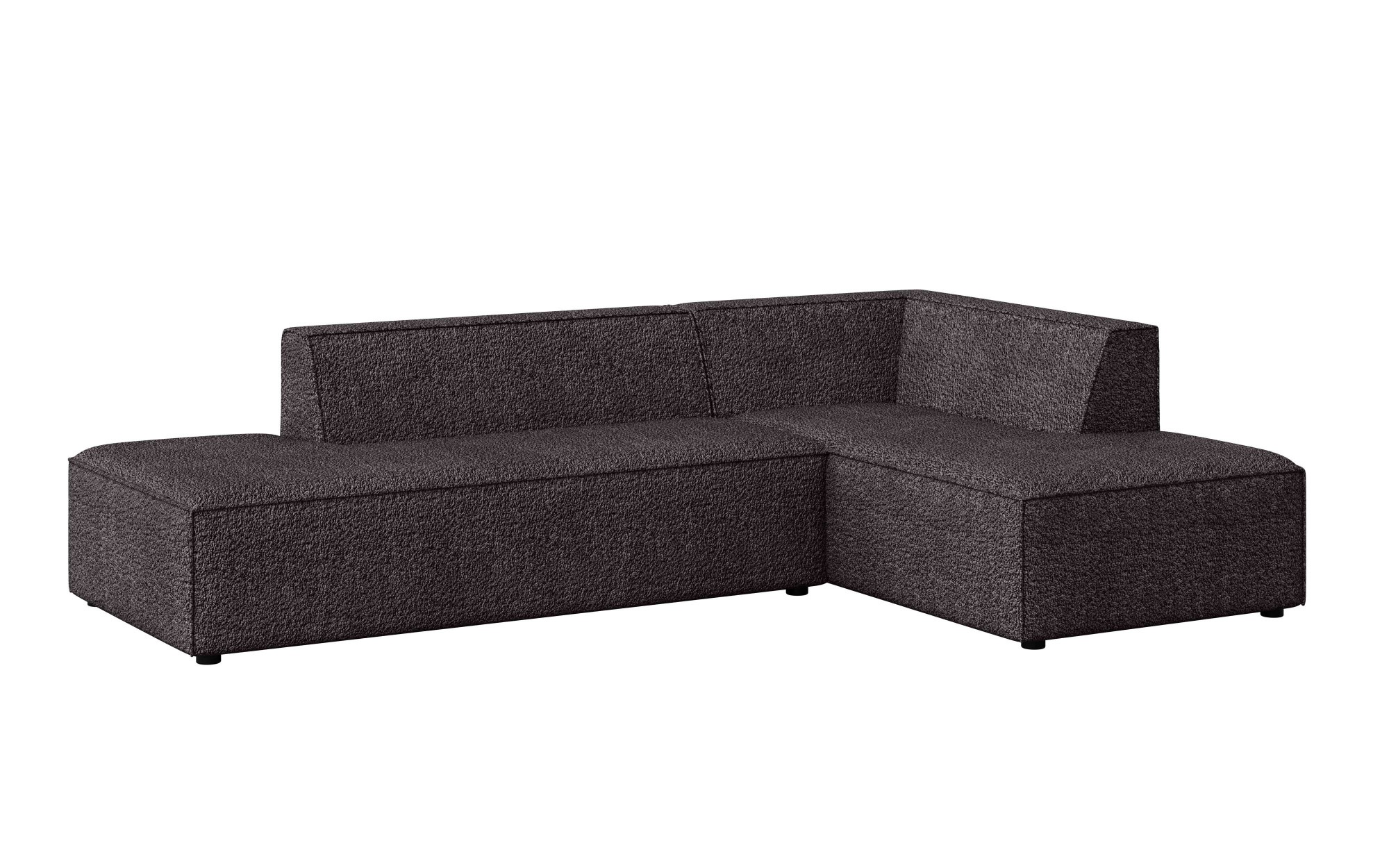 INOSIGN Ecksofa »Ecksofa Cavan mit Ottomane links oder rechts bestellbar«, L-Form mit Wellenunterfederung, Masse B/T/H: 270/180/72 cm