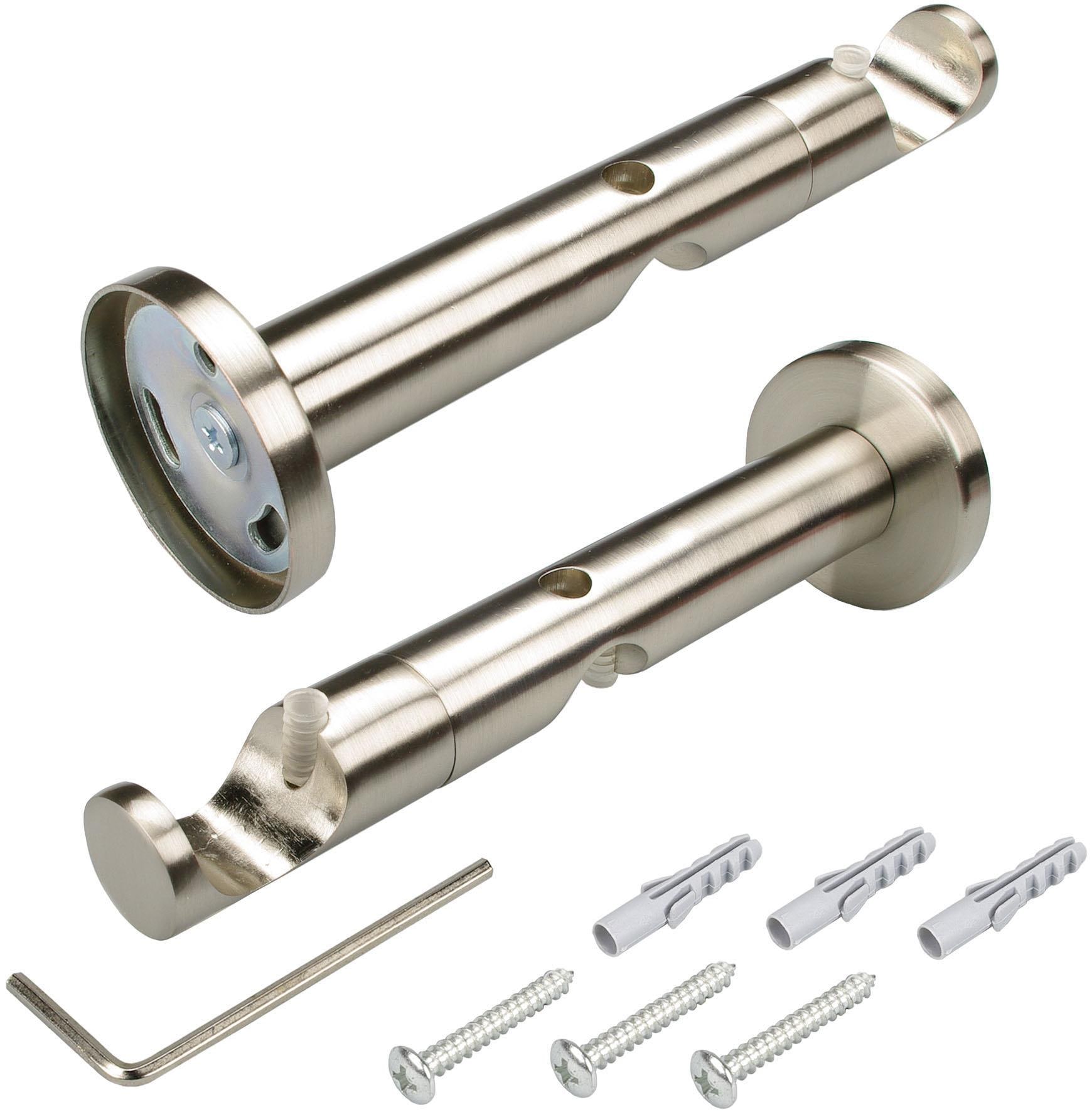 Liedeco Gardinenstange »CELBULLE01SG2L«, 2 läufig-läufig, Fixmass, 2-läufig im Fixmass Ø 25/20 mm