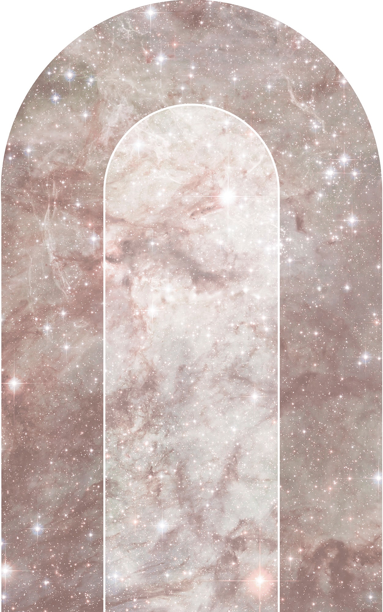 Image of Komar Fototapete "Digitaldruck Vlies - Mauve Diamond - Grösse 127 x 200 cm" bedruckt glatt Wohnzimmer, Schlafzimmer