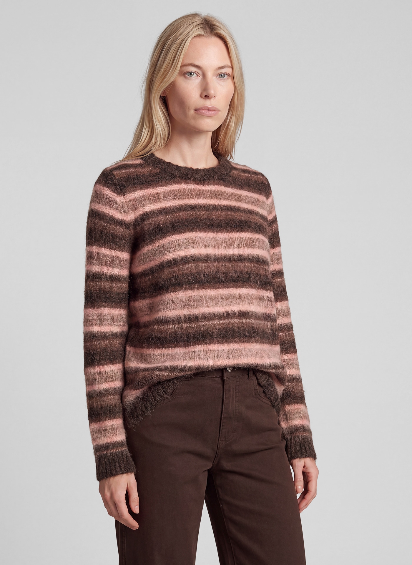 Image of Rabe Wollpullover Langarm im Streifenlook / mit Wolle