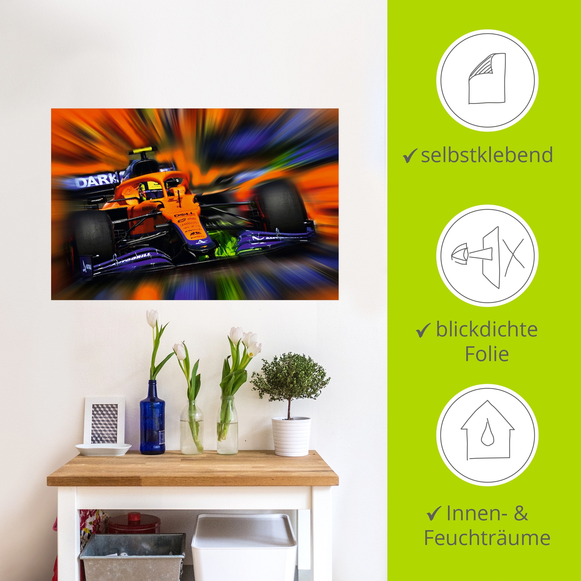 Artland Fresque murale »Lando #4« 1 cuis tlg. als Alubild, Leinwandbild, Poster, Wandaufkleber in verschied. Grössen