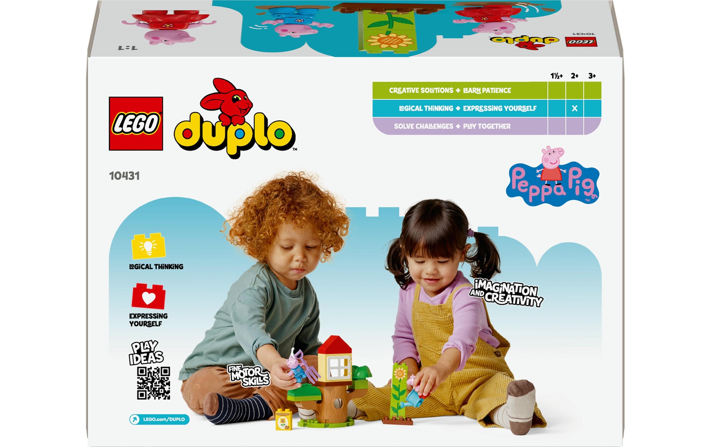 LEGO® Spielbausteine »DUPLO® Peppas Garten mit Baumhaus 10431«, (20 St.)