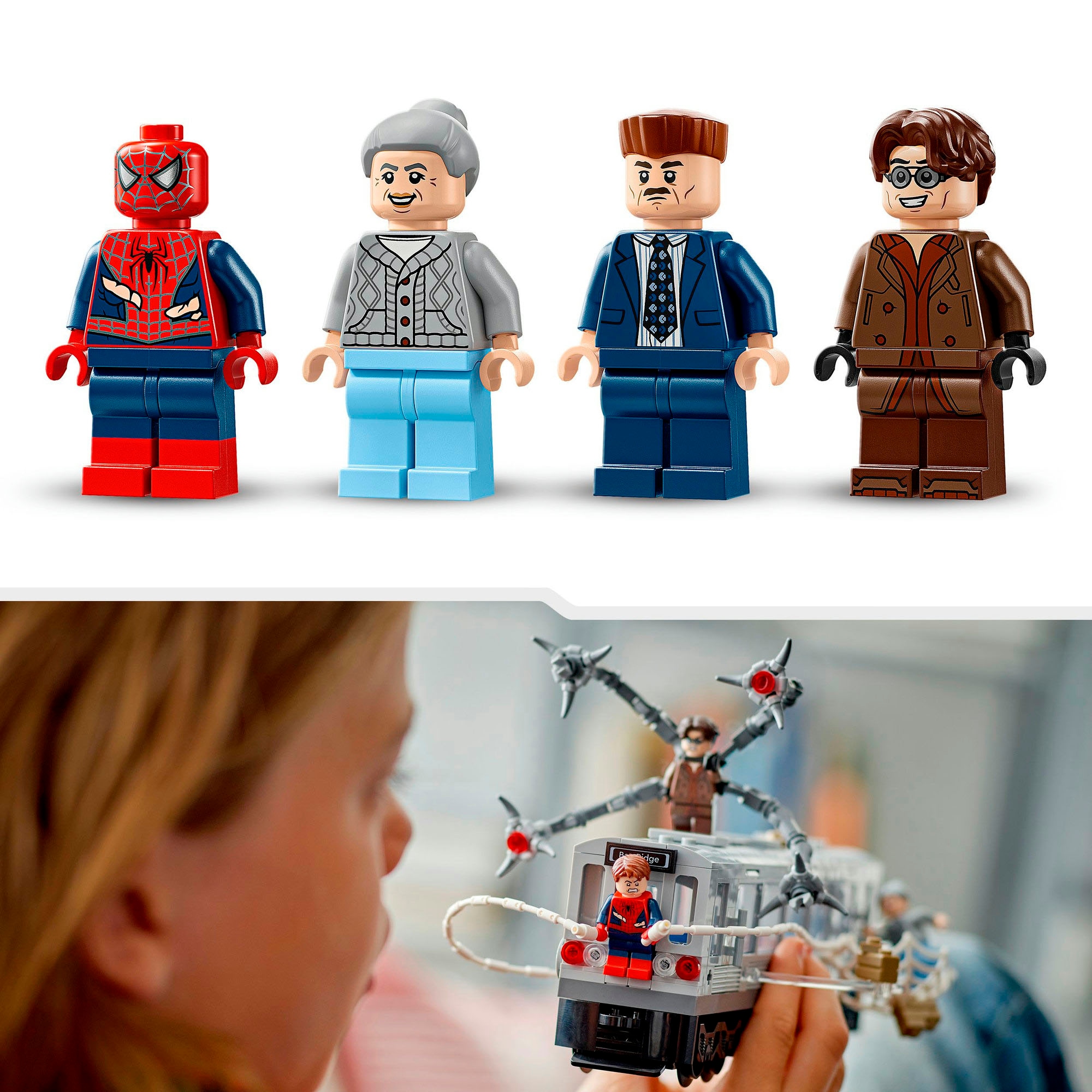 LEGO® Konstruktionsspielsteine »Spider-Man vs. Doc Ock: Showdown in der U-Bahn (76321)« LEGO Super Heroes; Made in Europe