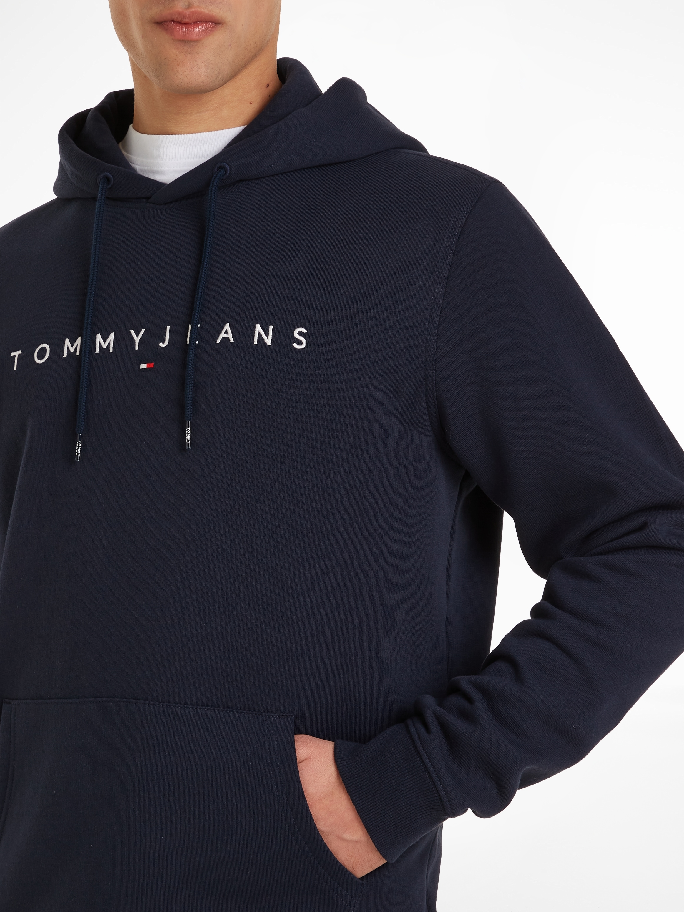 Tommy Jeans Kapuzensweatshirt »TJM REG LINEAR LOGO HOODIE EXT«, mit Kordel