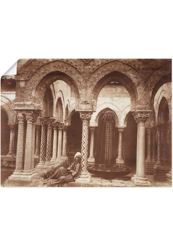 Wandbild »Jüngling in arabischer Tracht«, Architektonische Elemente, (1 St.)