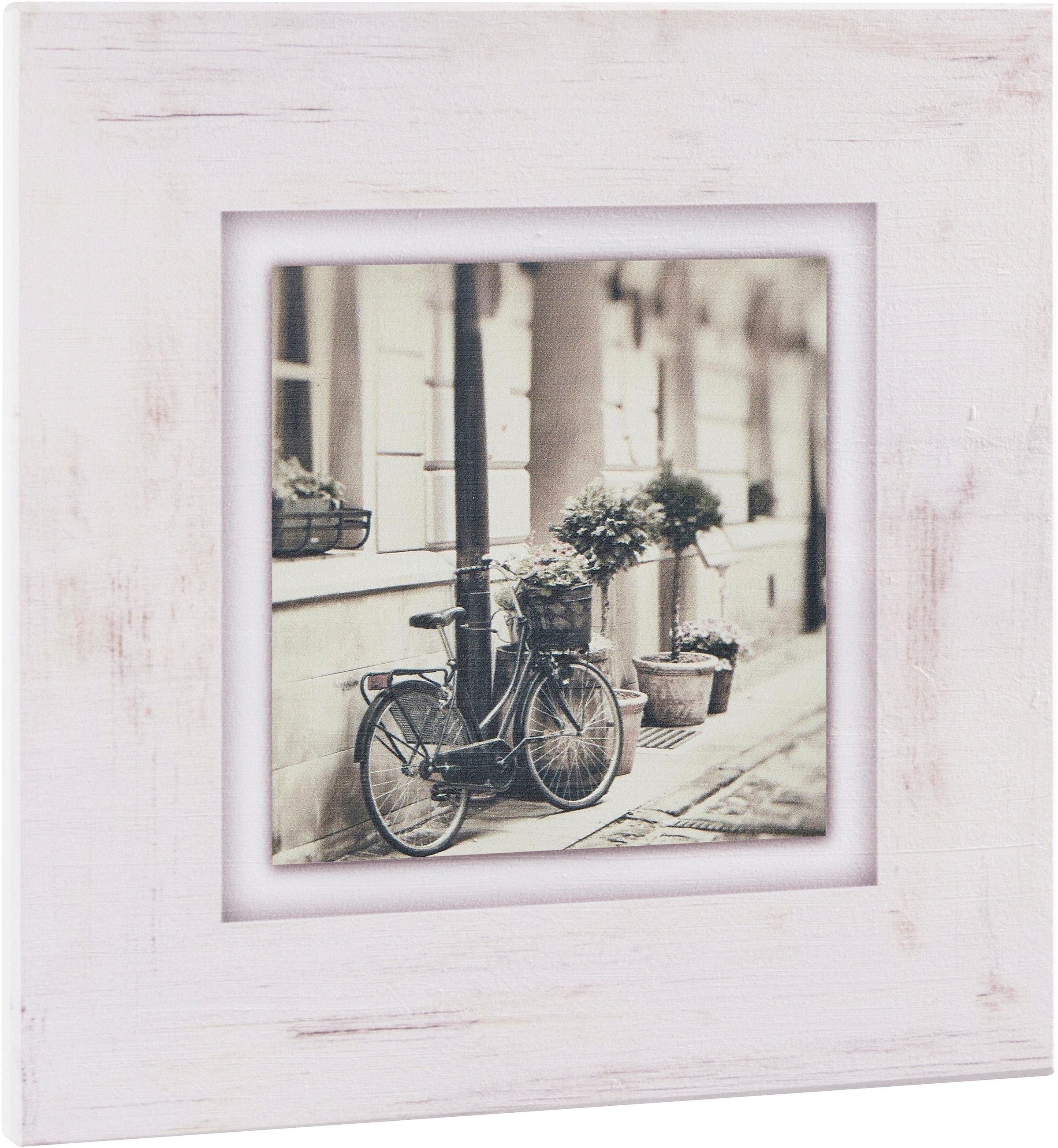 Image of Home affaire Holzbild »Fahrrad an Hauswand«, 40/40 cm bei Ackermann Versand Schweiz