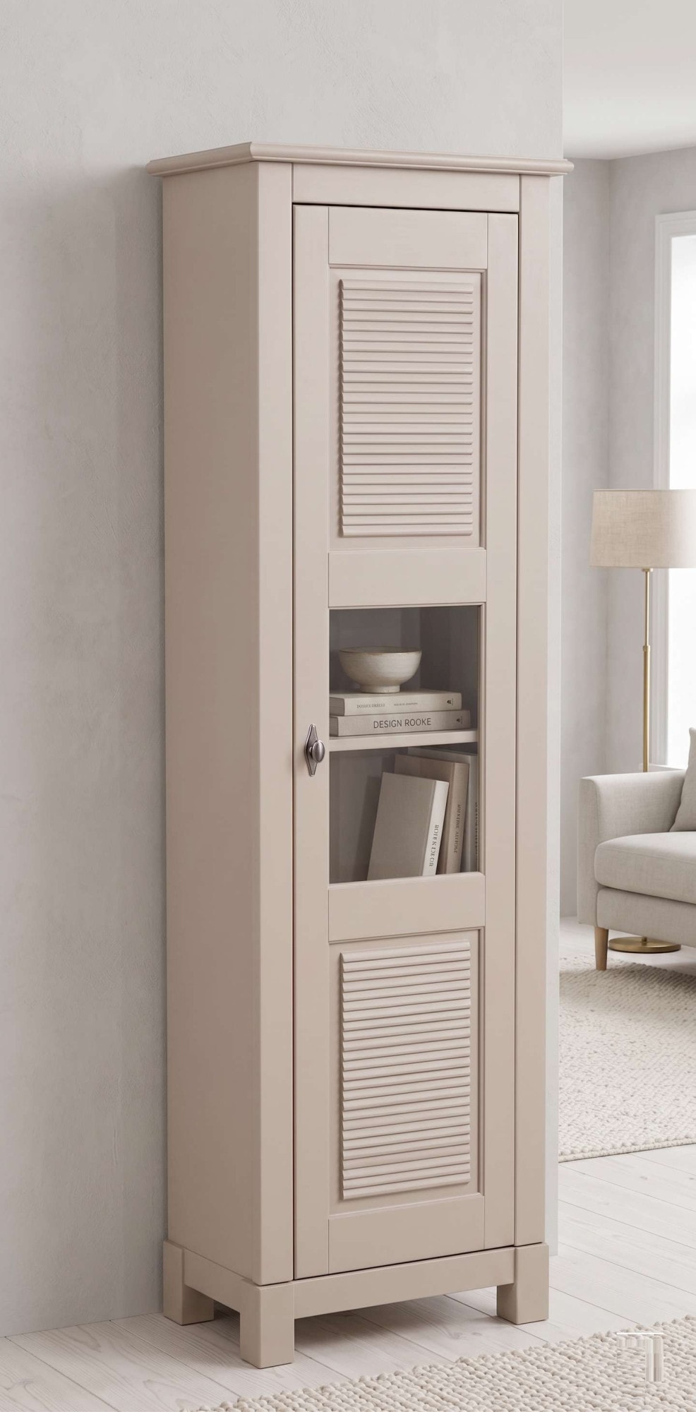 GOODproduct Vitrine »Rauna Vitrinenschrank, Stauraumchrank« Höhe 180 cm, aus massiver Kiefer, FSC®-zertifiziert