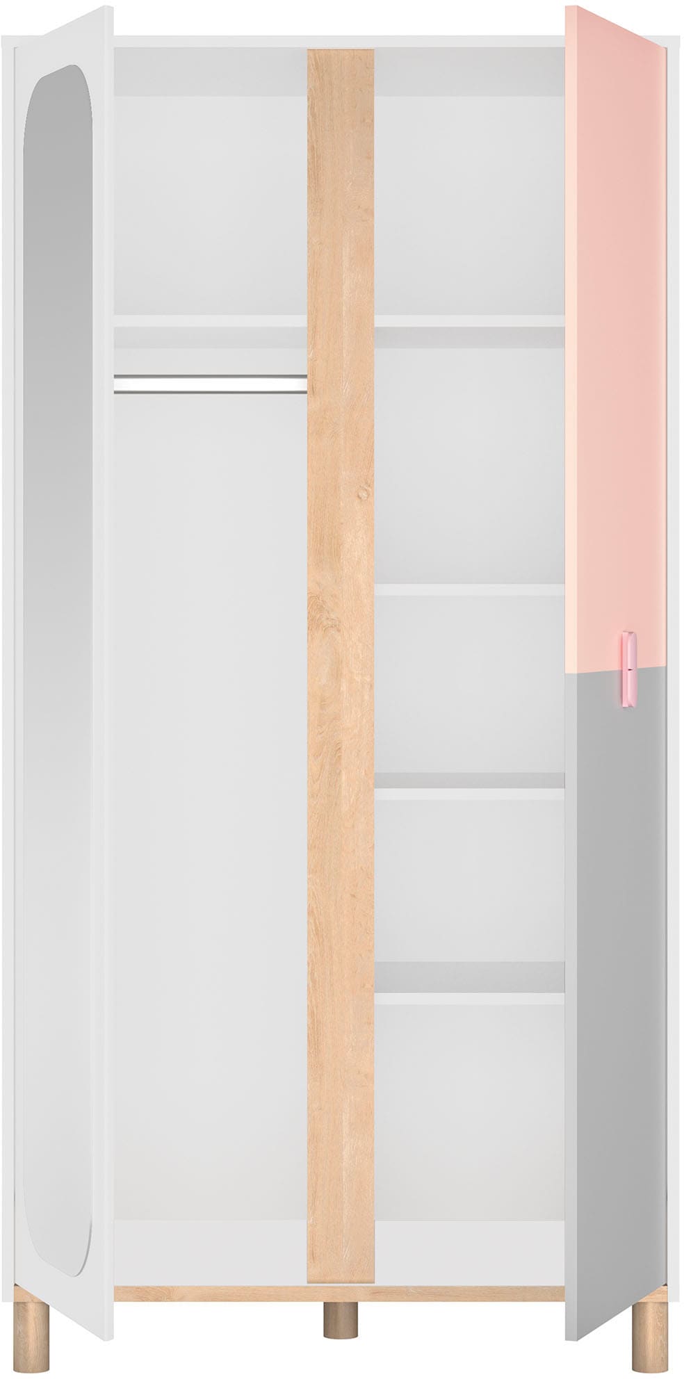 Gami Kleiderschrank »Kleiderschrank 2 Türen«, Mit seiner Mischung aus  sanften Farben kaufen | Kinderkleiderschränke