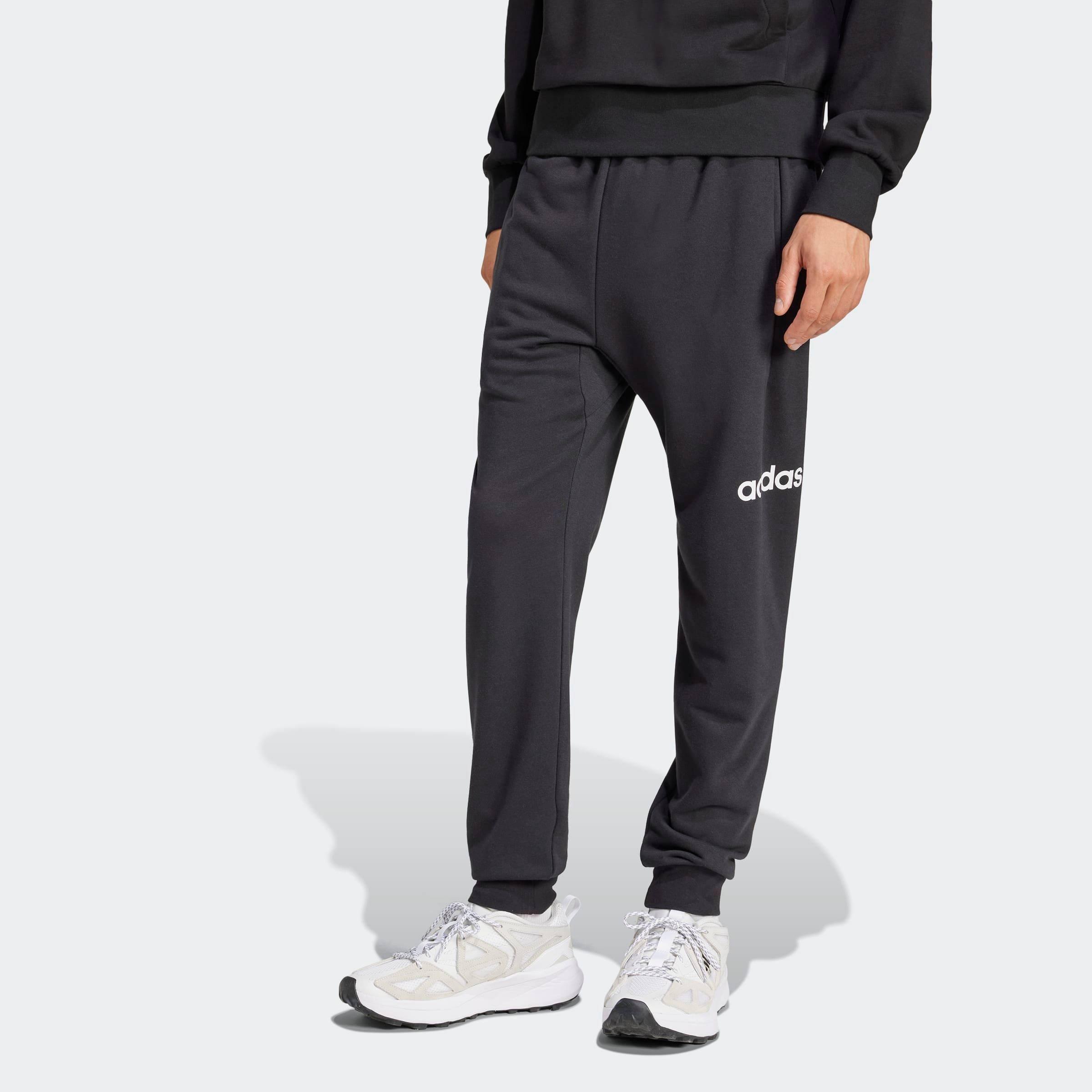 Image of adidas Sportswear Sporthose "ESSENTIALS LINEAR FRENCH TERRY" aus Baumwolle, Polyester und Viskose, mit Kordelverschluss