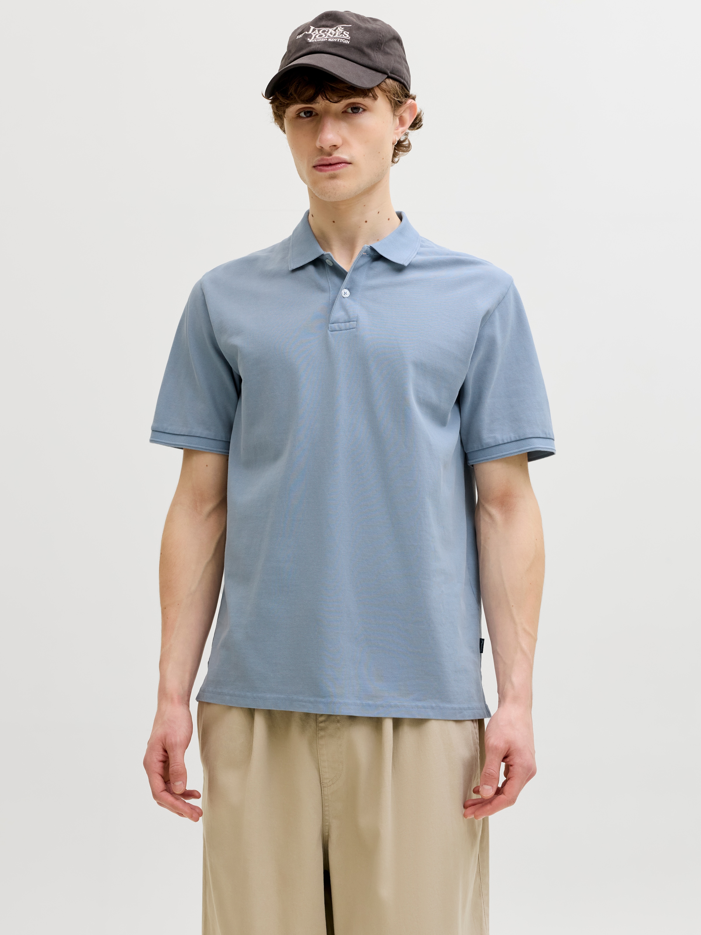 Image of Jack & Jones Poloshirt "JPRBLUWILL SS WASH POLO SN" Baumwolle, regular fit