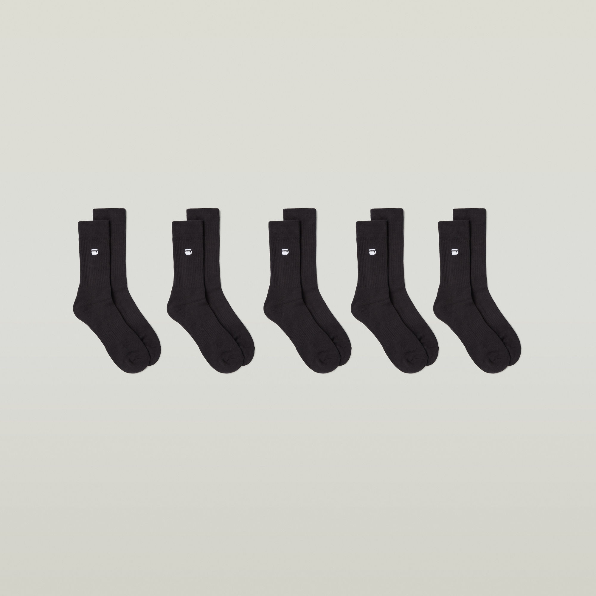 G-STAR Chaussettes »KILN, 5 PACK SPORTS SOCKS« Paquet, 5 Couple tlg. uni, avec broderie logo