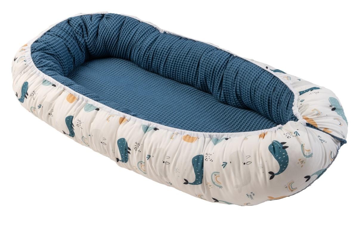 Image of ULLENBOOM Bettnestchen "Cocoon Waffel-Motiv Wale 55 x 95 cm"