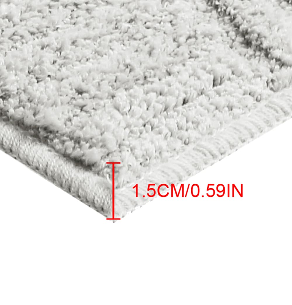 my home Badematte »Ognon, Scandi, Boho, modernes Muster«, rutschhemmend beschichtet, fussbodenheizungsgeeignet-schnell trocknend-strapazierfähig, Badteppich, Uni Farben, Hoch-Tief-Effekt