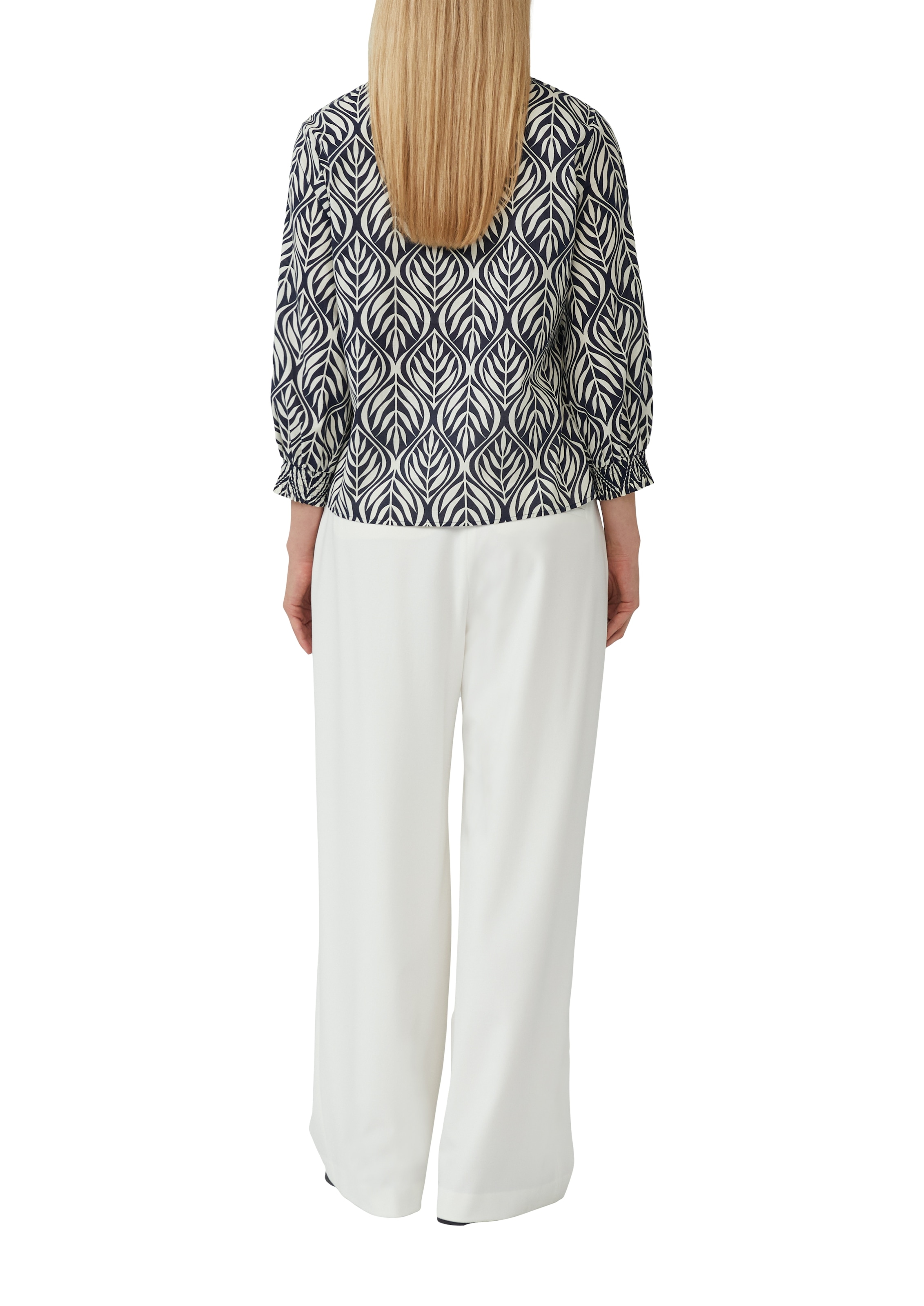 s.Oliver BLACK LABEL Langarmbluse, mit All-Over Print