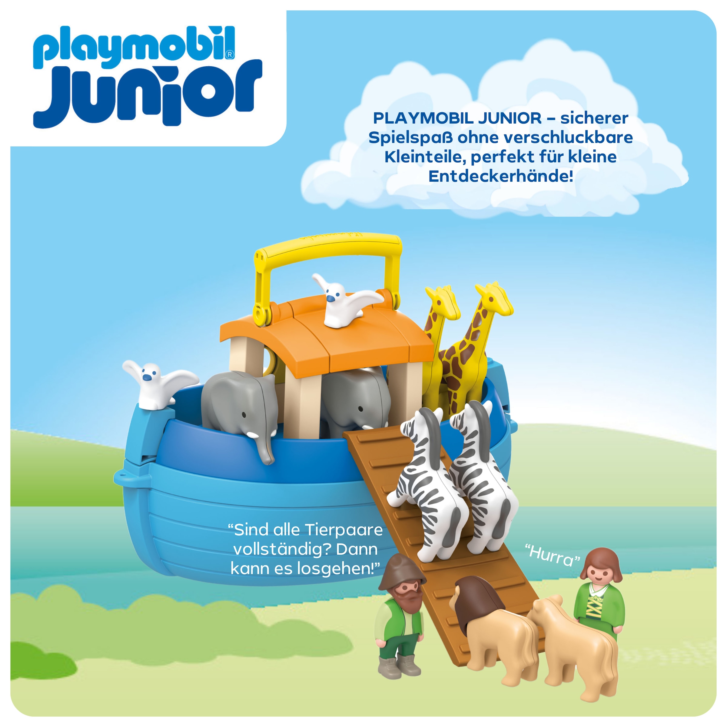 Playmobil® Konstruktions-Spielset »Meine Mitnehm-Arche Noah (71681), JUNIOR« Made in Europe