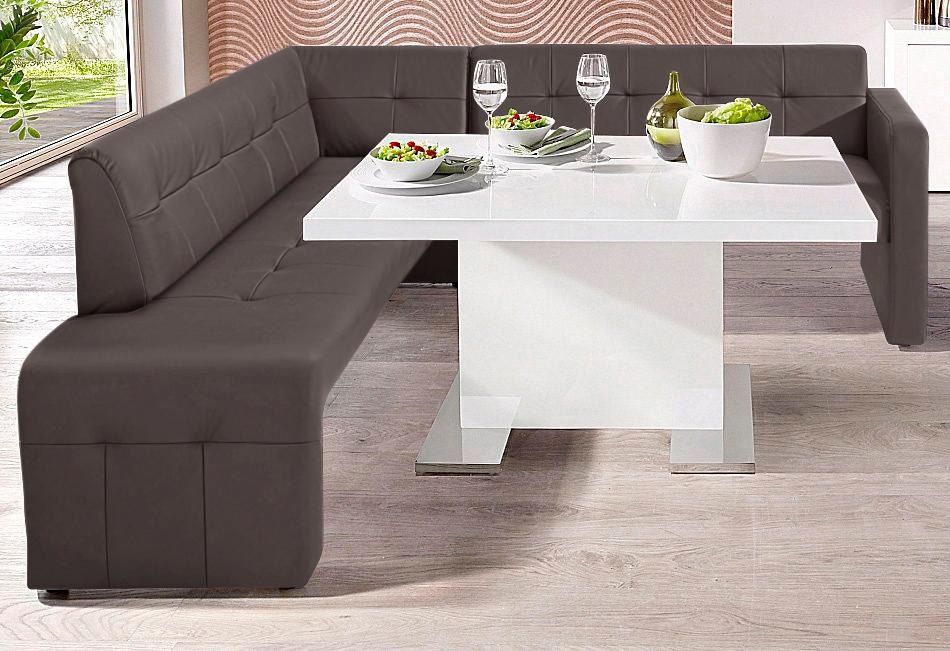 exxpo - sofa fashion Essbank »Barista, bequem und elegant, hohe Bodenfreiheit,«, Eckbank Barista bequem und elegant, hochwertige Detailverarbeitung