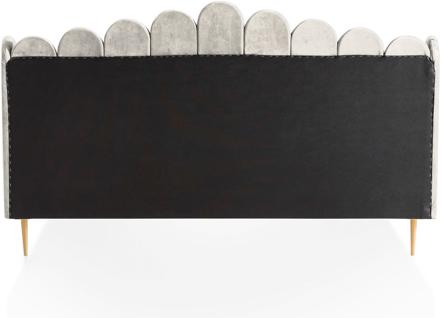 SalesFever Polsterbett »Komfortables Bett für erholsamen Schlaf« Eleganz trifft Komfort: Samt-Bezug, goldfarbene Metallfüsse