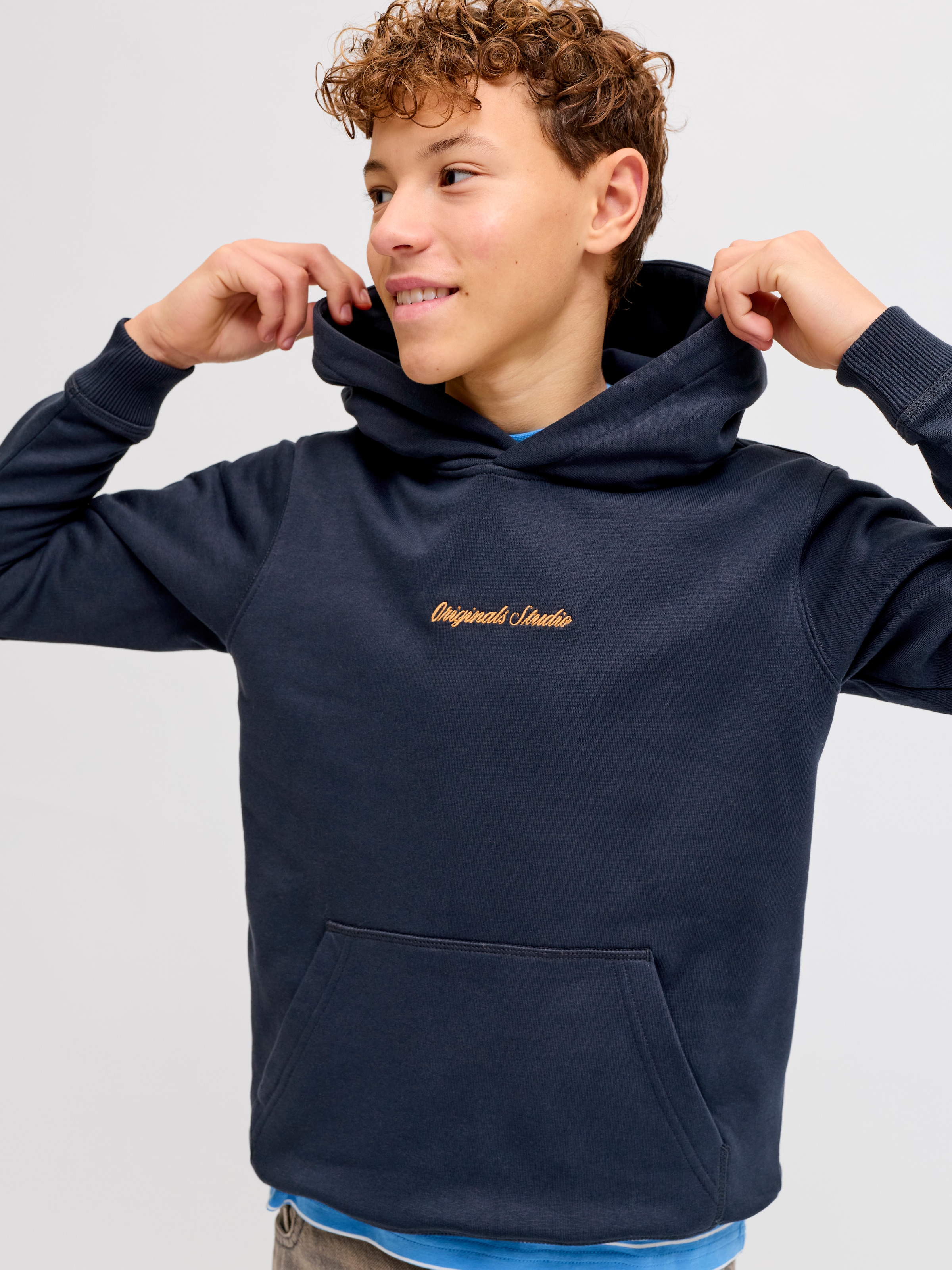 Jack & Jones Junior Sweat à capuche »JORNORREBRO EMB SWEAT HOOD NOOS JNR«
