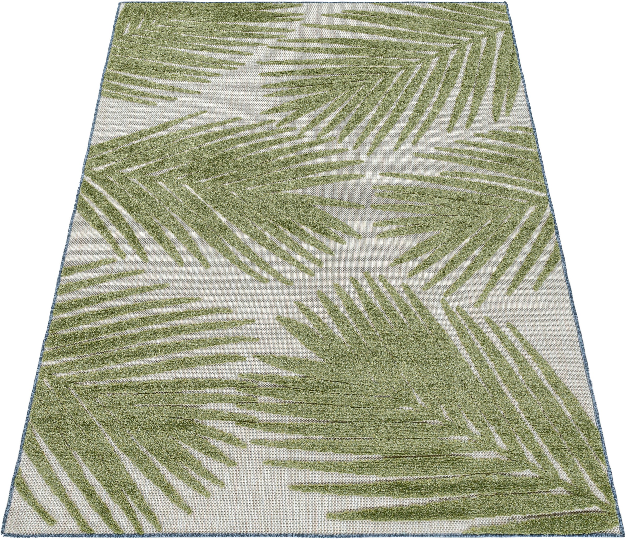 Ayyildiz Teppiche Teppich »BAHAMA 5155«, rechteckig, 8 mm Höhe, Läufer, Flachflor mit Hoch-Tief-Struktur, In-und Outdoor geeignet