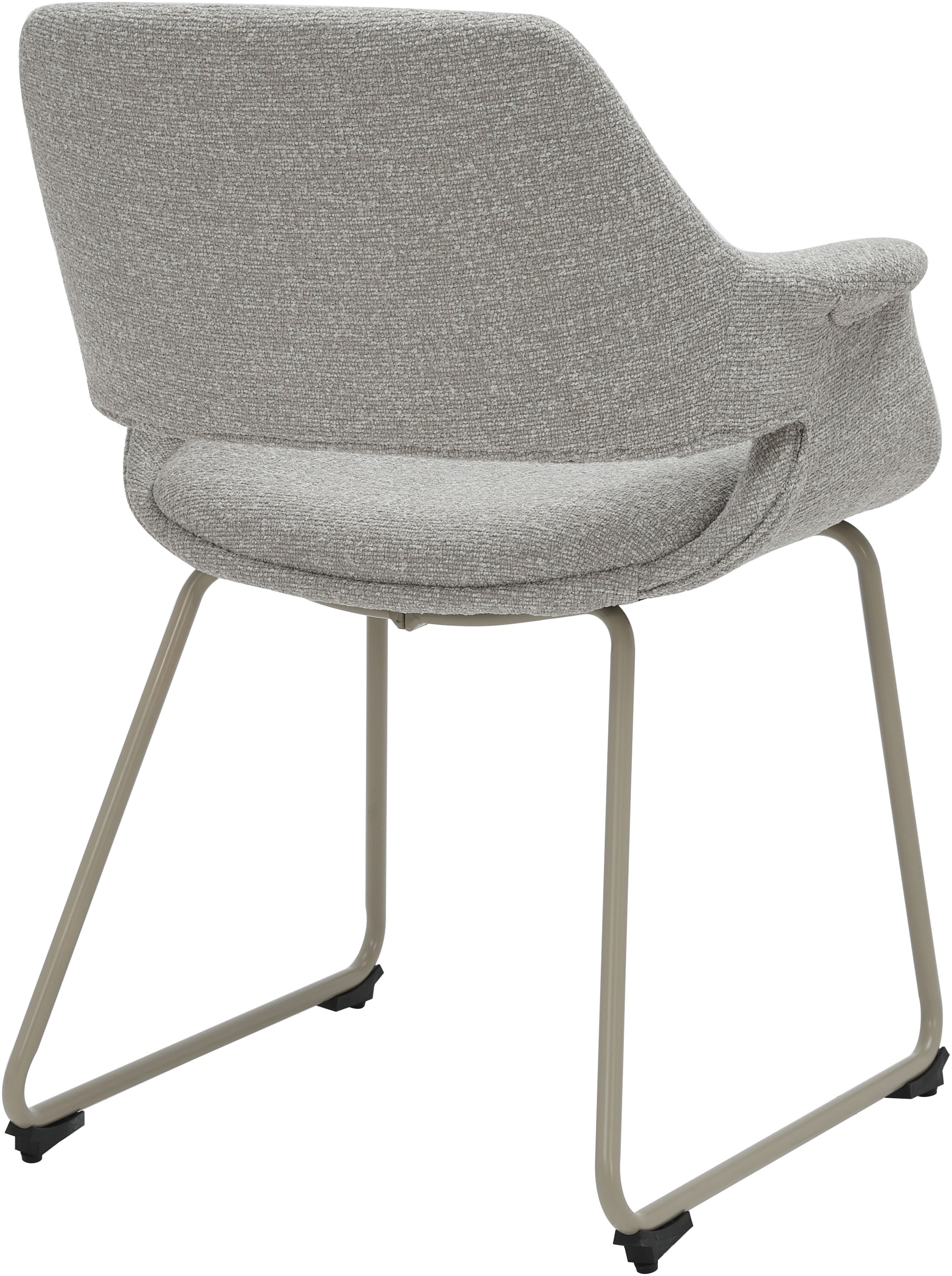 GOODproduct Chaise de salle à manger »Genna« (Ensemble) 2 cuispflegeleichter Webstoff Bezug, edles Metallgestell, Sitzhöhe 47 cm