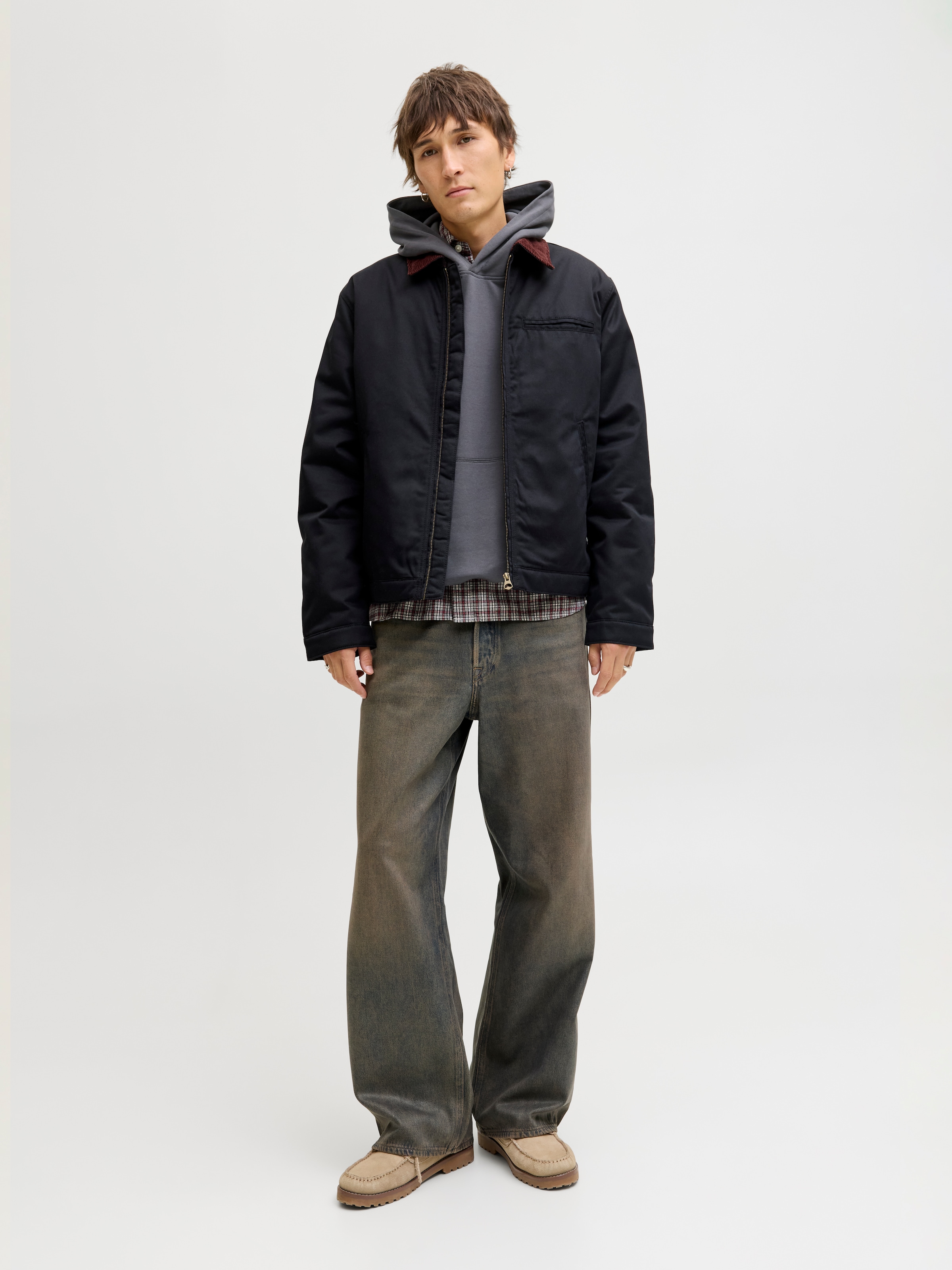 Jack & Jones Sweat à capuche »JORNORREBRO TYPO BACK SWEAT HOOD SN«, mit Print
