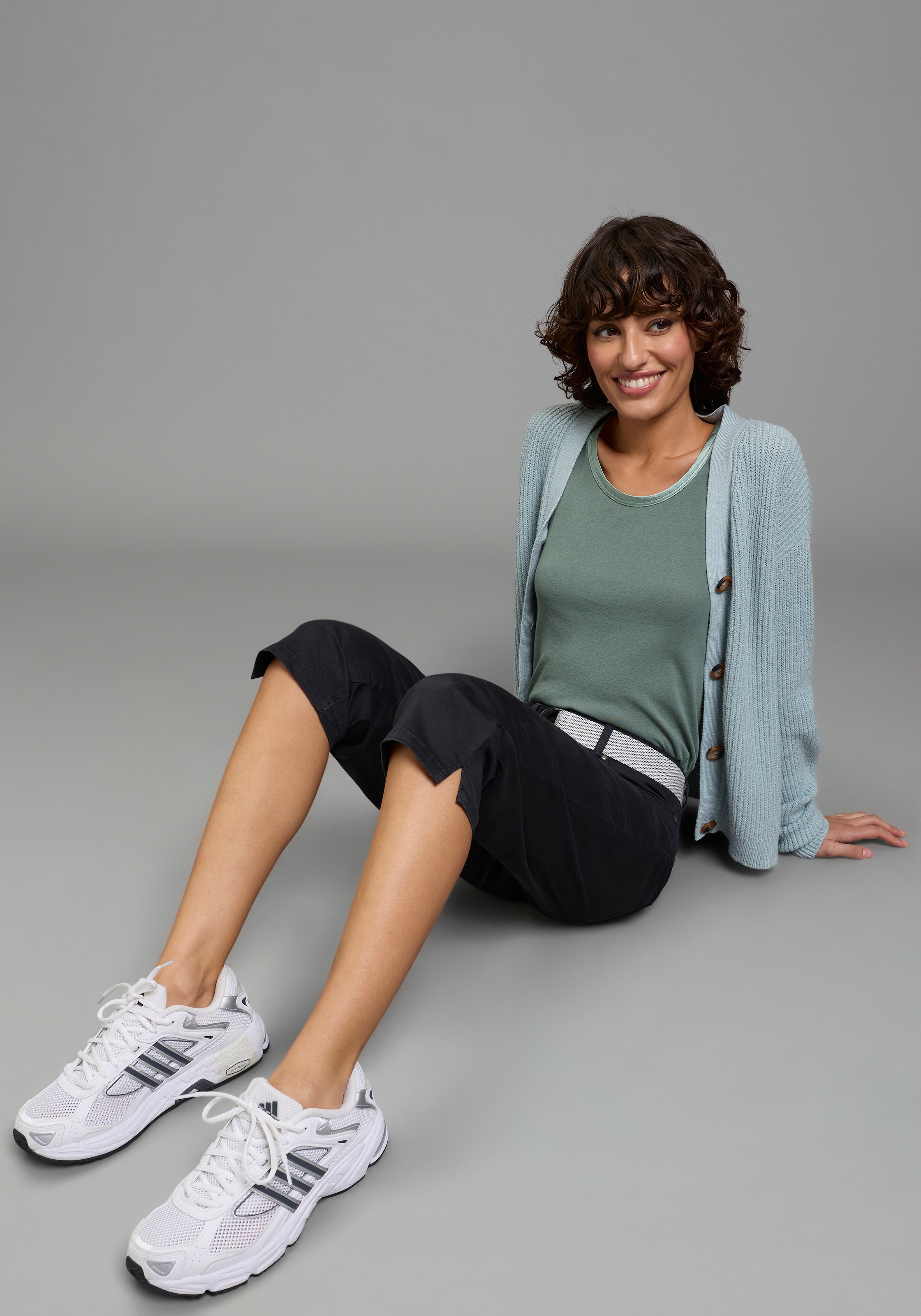 Laura Scott Caprihose  Webhose für Casualmode und Streetwear, femininer Stil