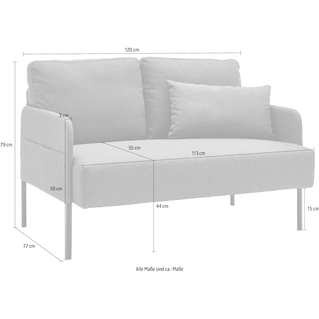 ATLANTIC home collection Sofa »Glenn«