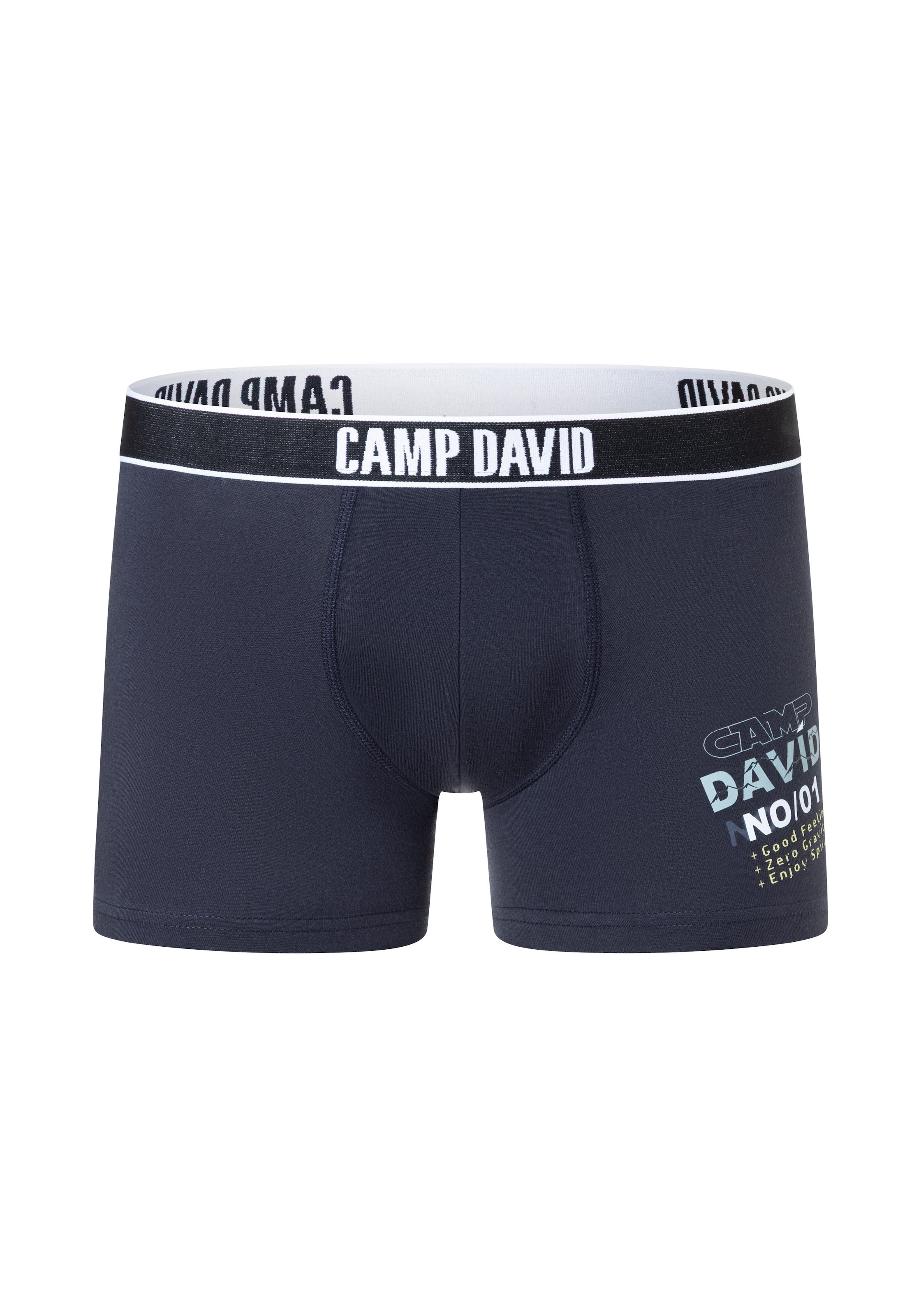 CAMP DAVID Boxers »casual« boxers, avec poche à double couche, en coton peigné