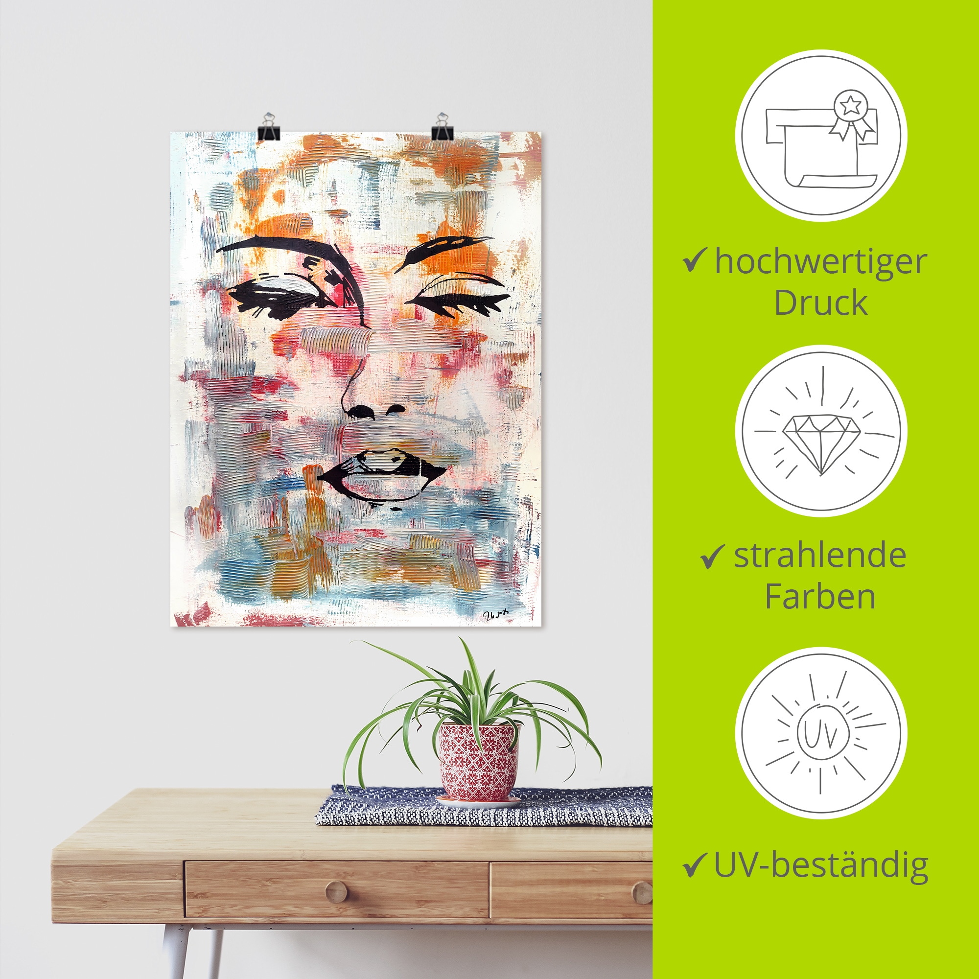 Artland Wandbild »Eine Frau aus einem anderen Universum« Bilder von Frauen 1 Stk. tlg. als Alubild, Leinwandbild, Poster, Wandaufkleber in verschied. Grössen