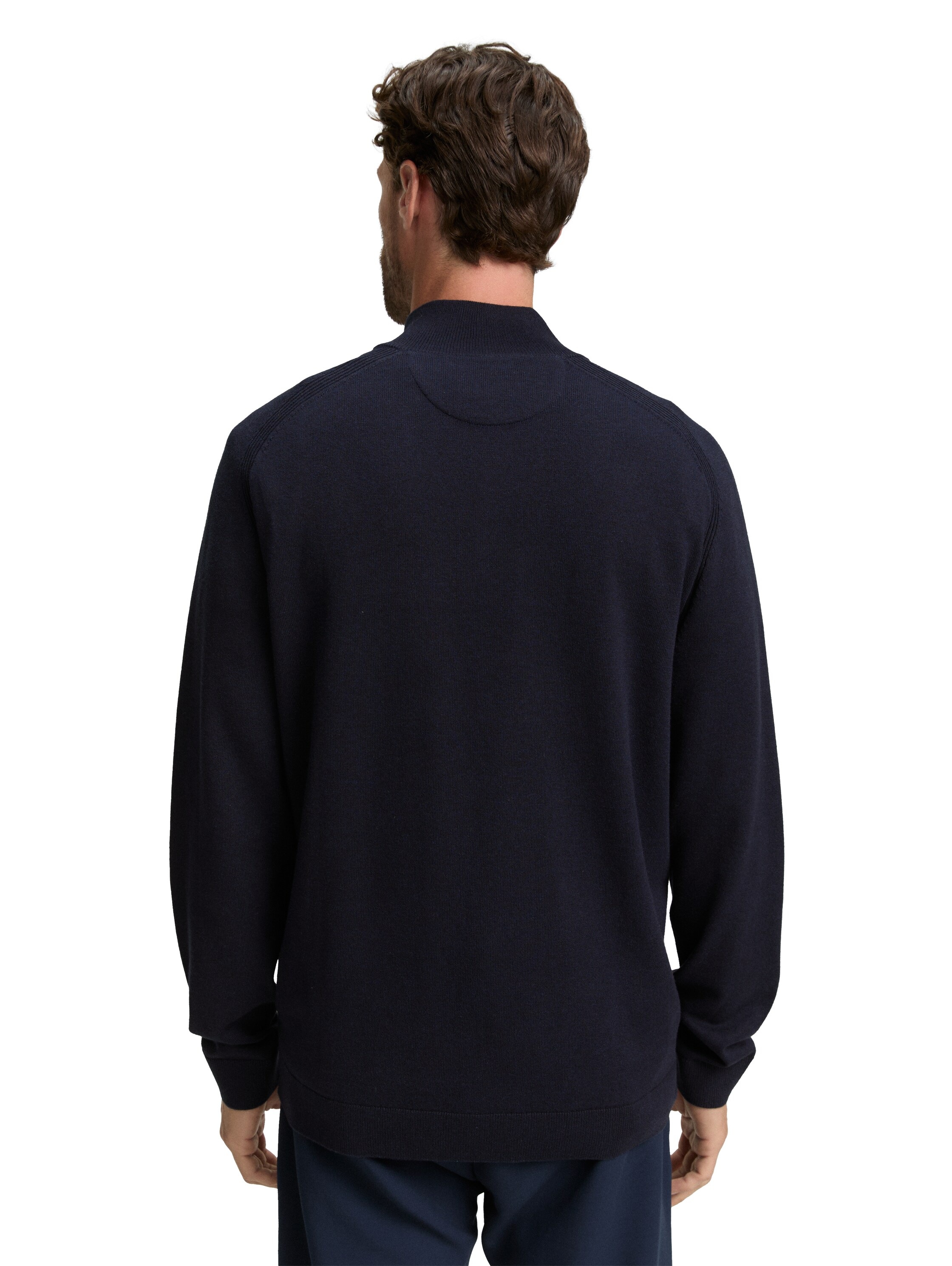 TOM TAILOR Troyer, mit Logo Stickerei