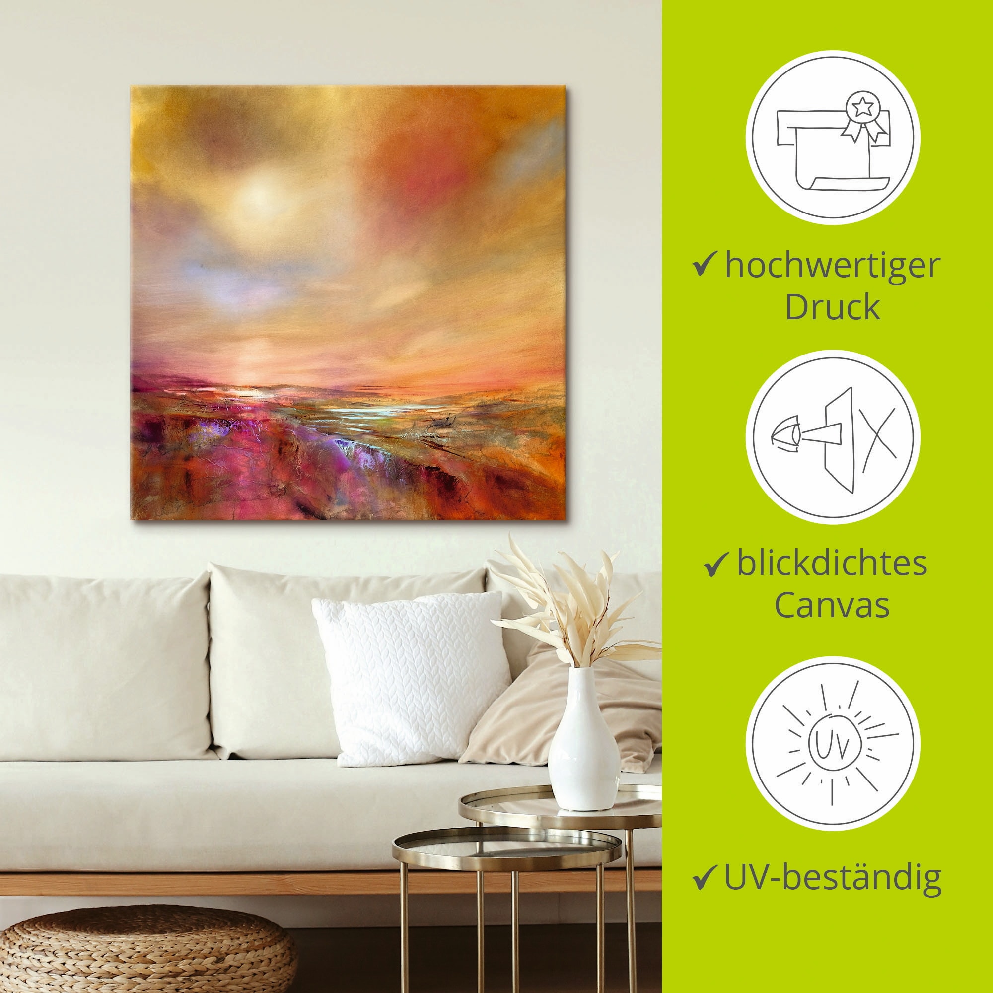 Artland Tableau sur toile »Den Himmel berühren« 1 cuis tlg. auf Keilrahmen gespannt