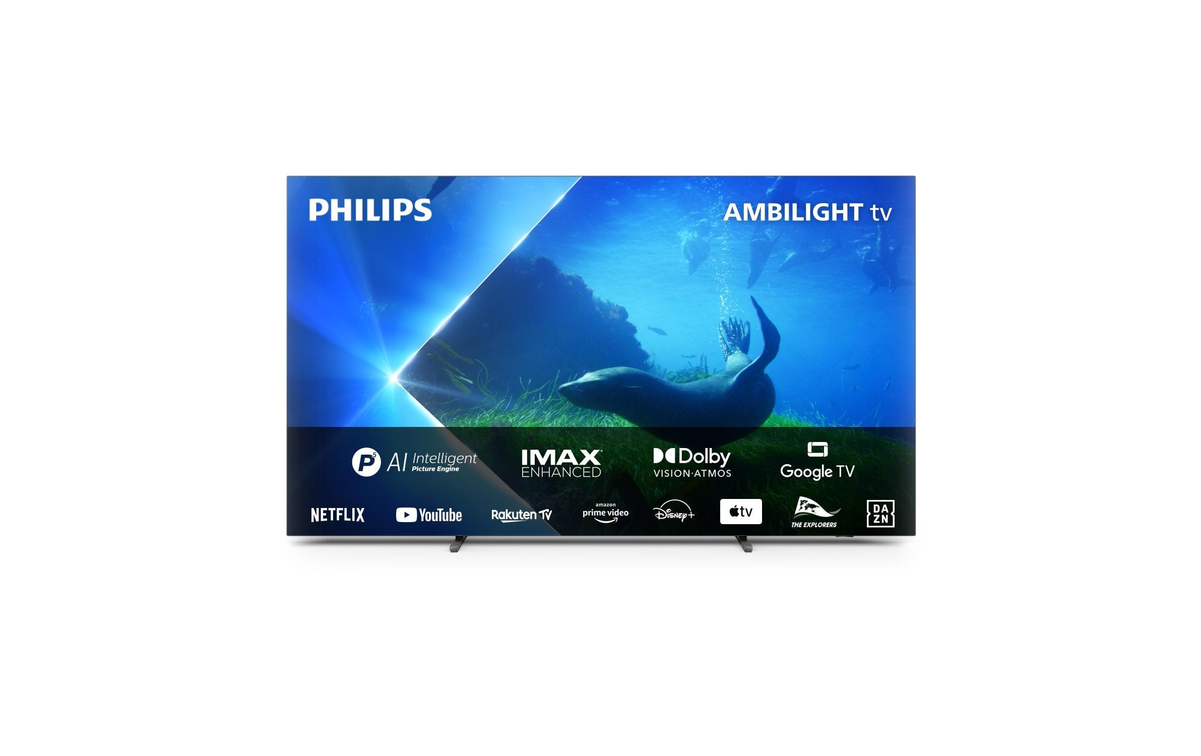 Philips OLED-Fernseher »77OLED808/12 77 3840 x 2160 (Ultra HD 4K), OLED«, 194 cm/77 Zoll, 4K Ultra HD, Google TV