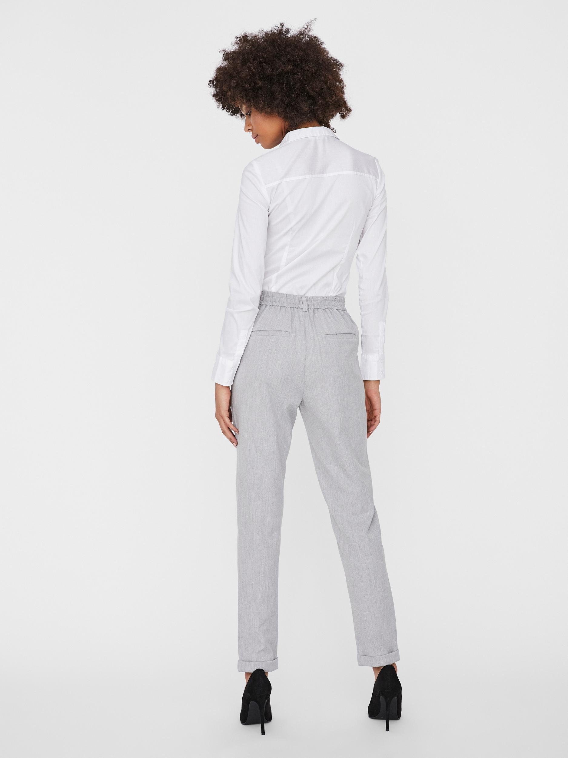 Vero Moda Anzughose »VMMAYA MR LOOSE SOLID PANT NOOS«, knöchelfreie Form mit Saumaufschlag