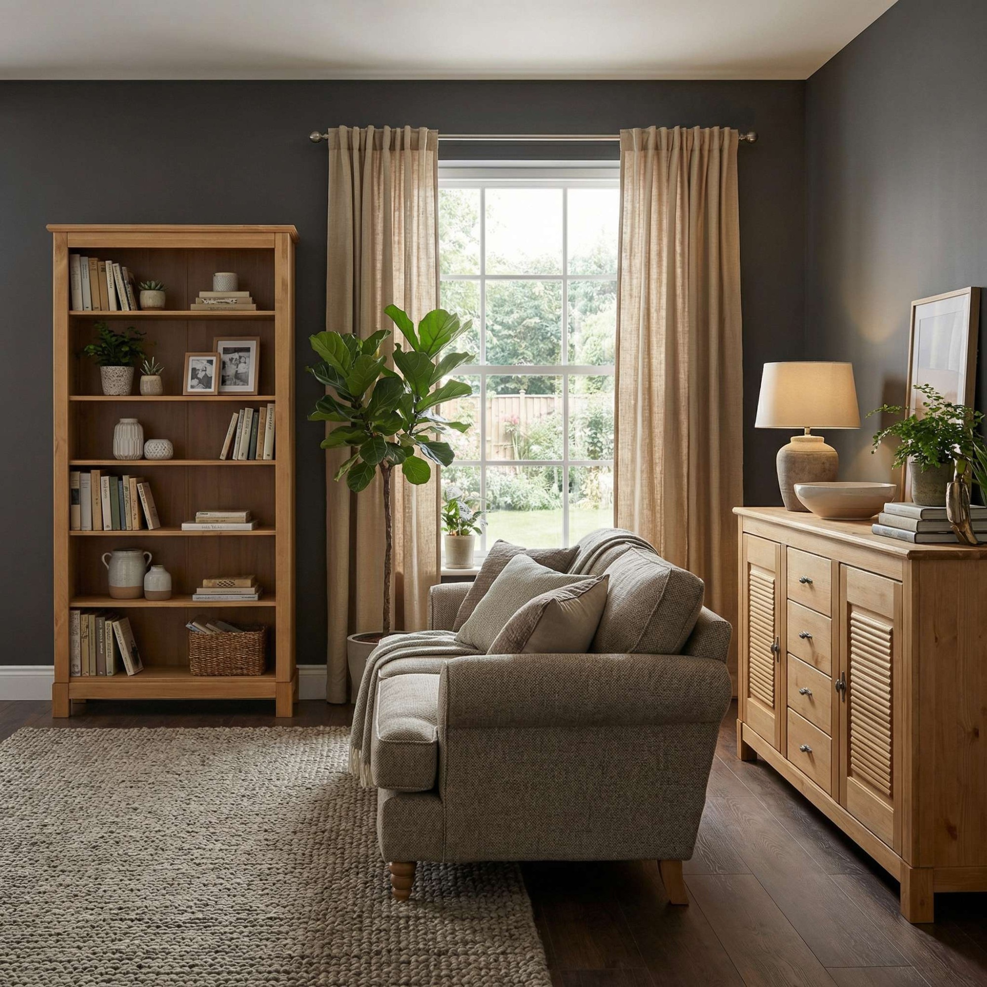 GOODproduct Bücherregal »Rauna« aus massiver Kiefer, Breite 96 cm, FSC® zertifiziert