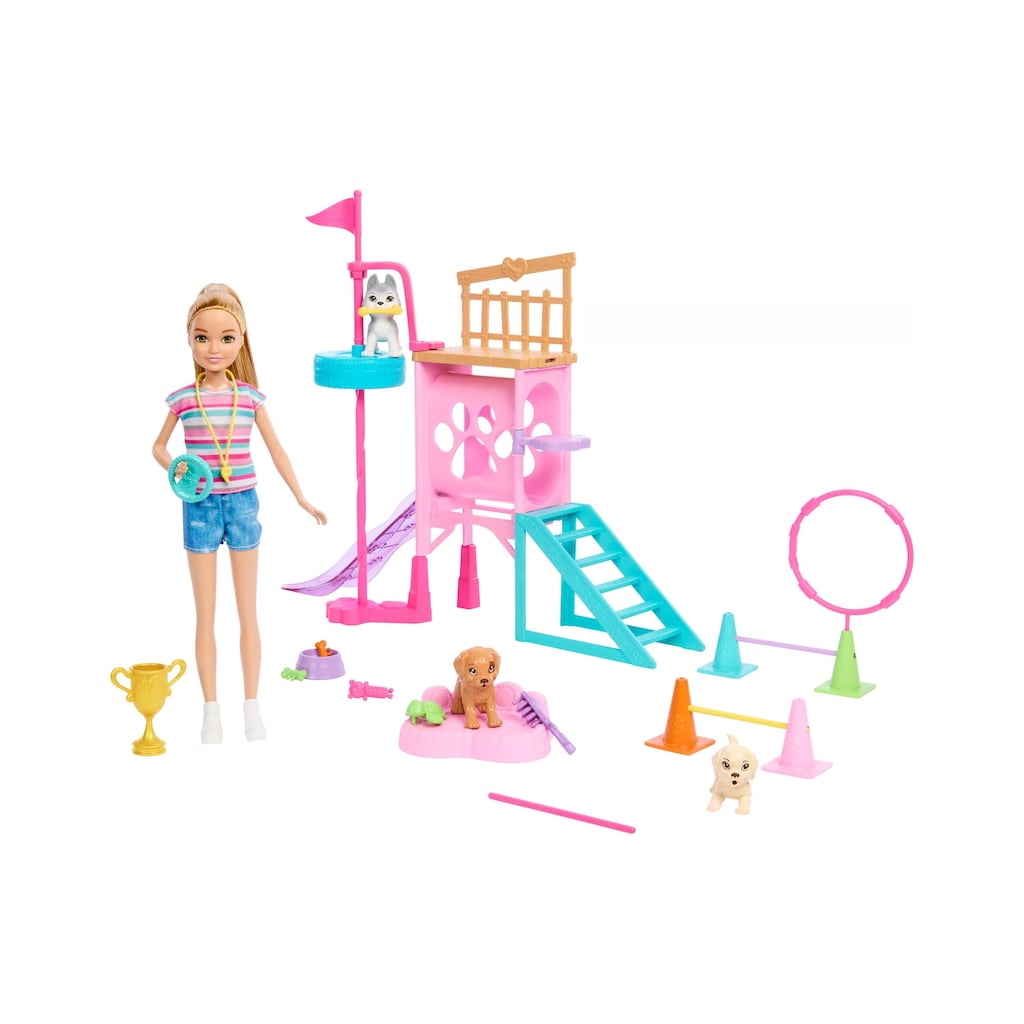 Barbie Anziehpuppe »Barbie Stacies Puppy Playground«