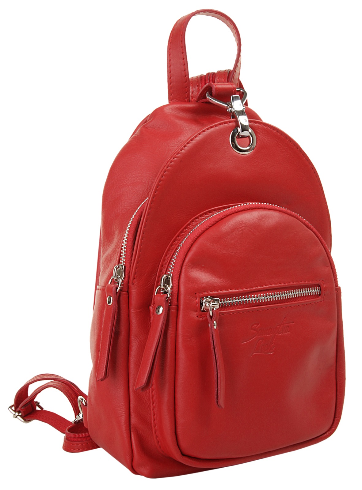 Samantha Look Cityrucksack "SAMANTHA LOOK Damen echt Leder, Made in Italy" echt Leder, Made in Italy