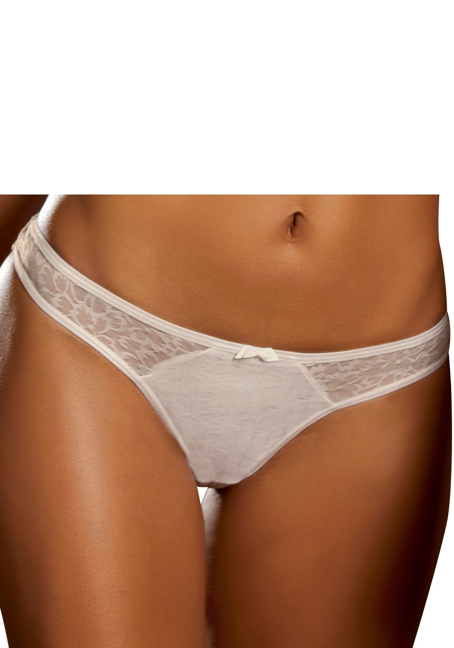 Image of s.Oliver Stringtanga, aus schimmernder Jaquardspitze bei Ackermann Versand Schweiz