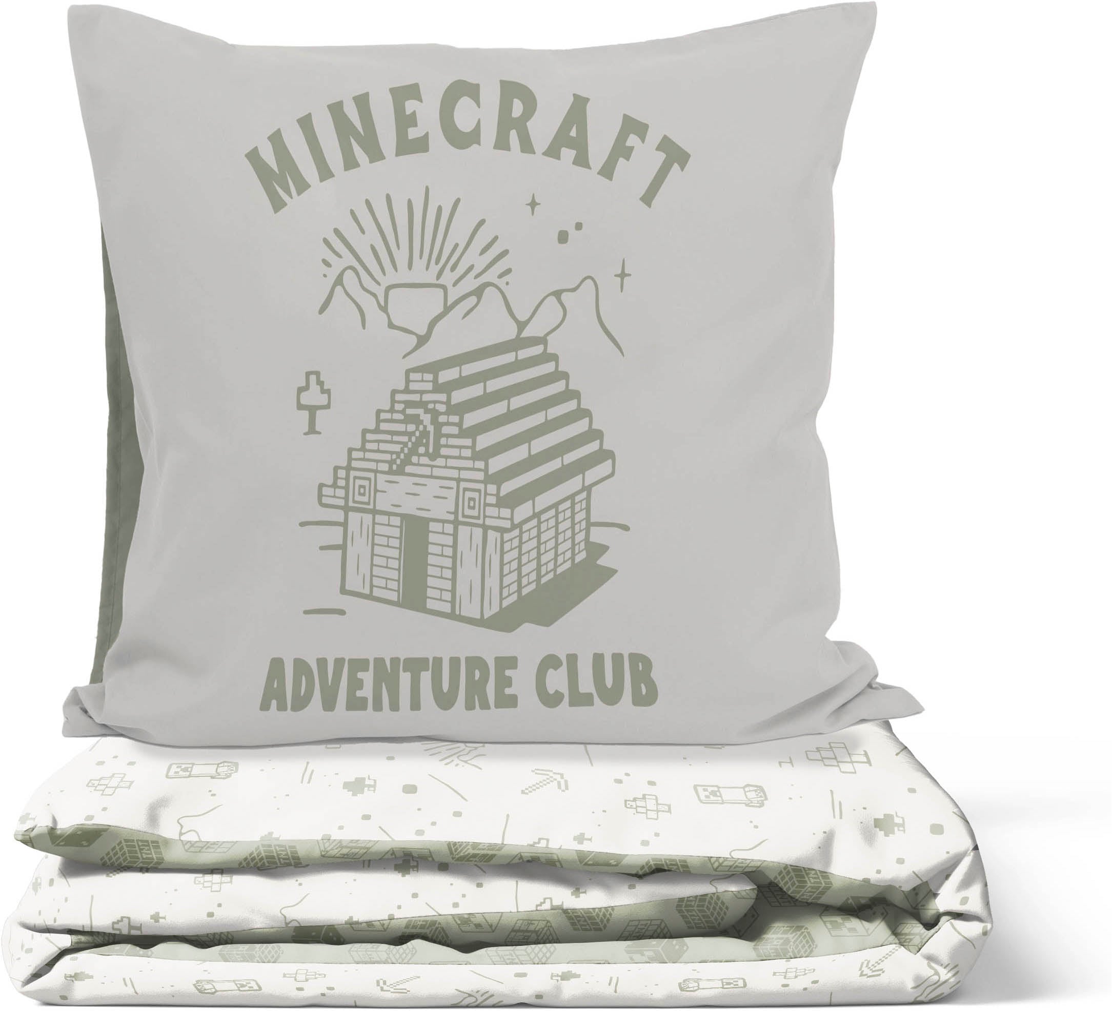 Minecraft Linge de lit pour enfants »Minecraft Heritage« 2 100% coton