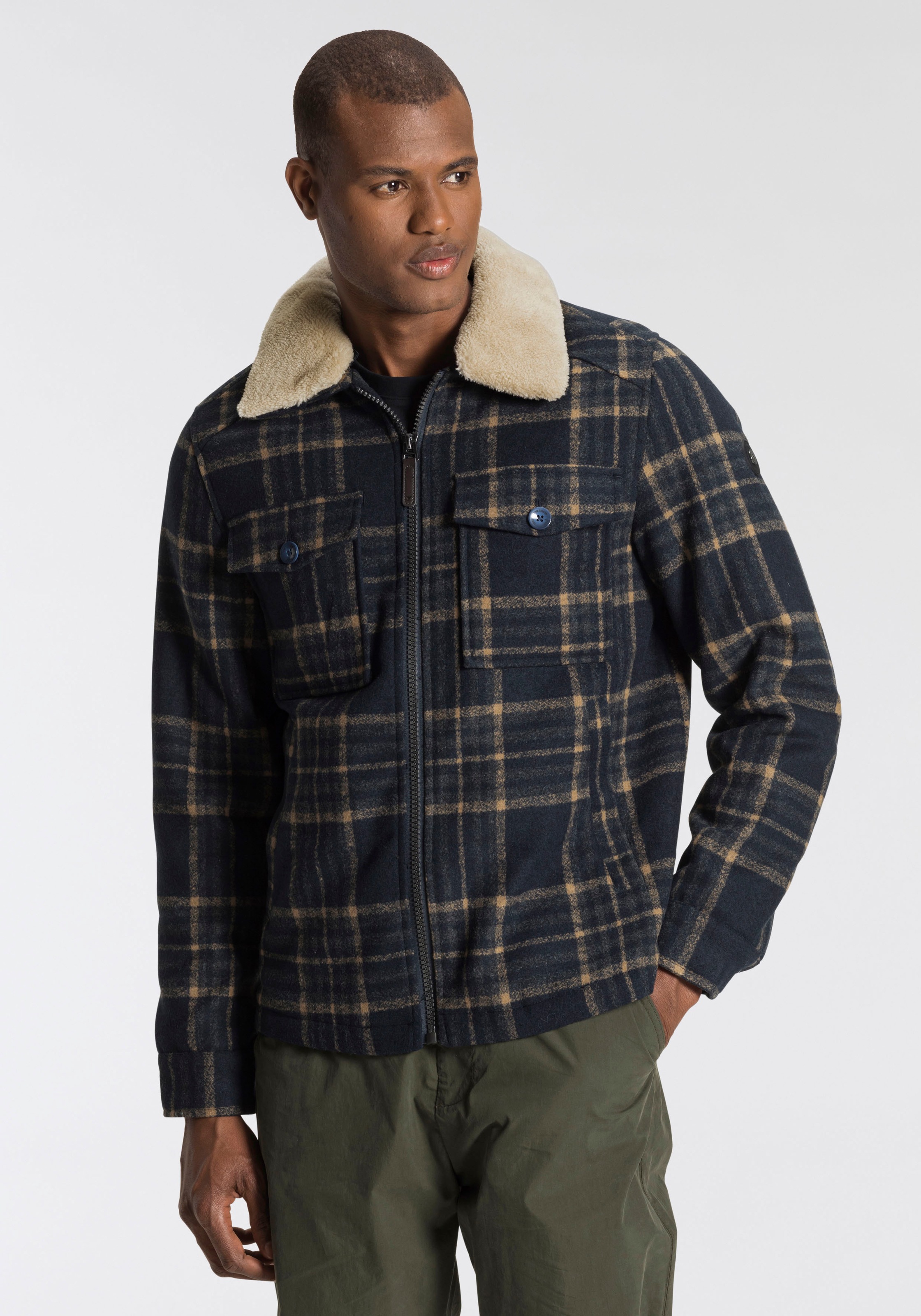 Image of TOM TAILOR Outdoorjacke, mit Karomuster bei Ackermann Versand Schweiz