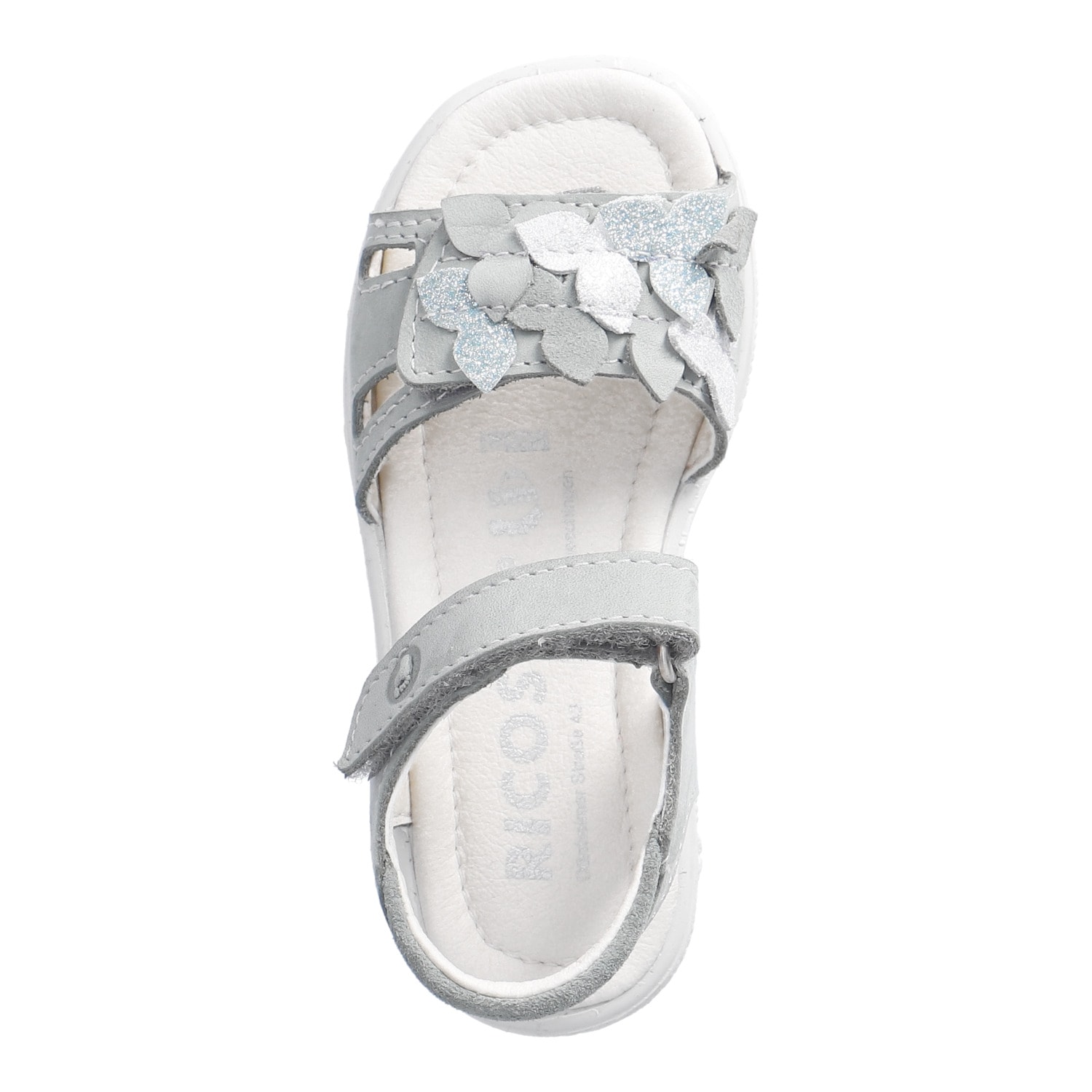 Ricosta Sandale »Mirella«  Chaussure à scratch avec décoration, gabarit de taille à télécharger