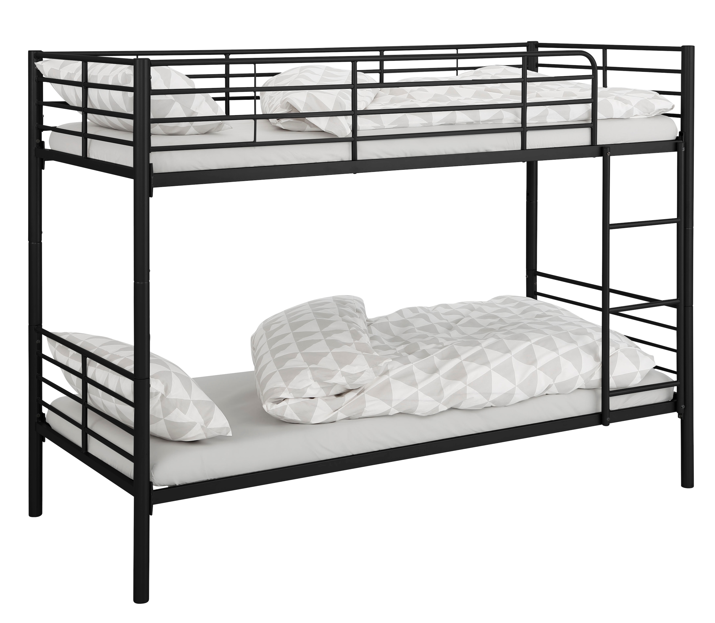 Lüttenhütt Etagenbett »Hayo, Belastbarkeit 250 KG! Metallbett, Stockbett«, (teilbar in 2 Einzelbetten), perfekt für kleine Räume, mehrere Farben, (B/T/H) ca. 208/97/160 cm