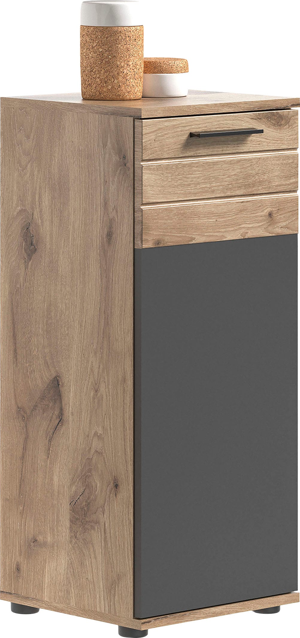Image of welltime Unterschrank "Riga, Breite 37 cm, 1 Tür (Türanschlag wechselbar), 1 Einlegeboden" Standschrank, Badmöbel, Badschrank, Schrank, Bad, Badezimmer